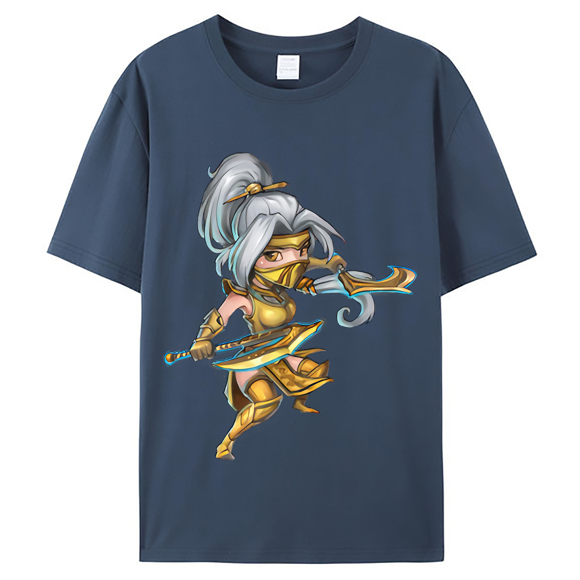（画像用） リーグ・オブ・レジェンド League of Legends LOL レディースカジュアルプリントTシャツ（綿100％）