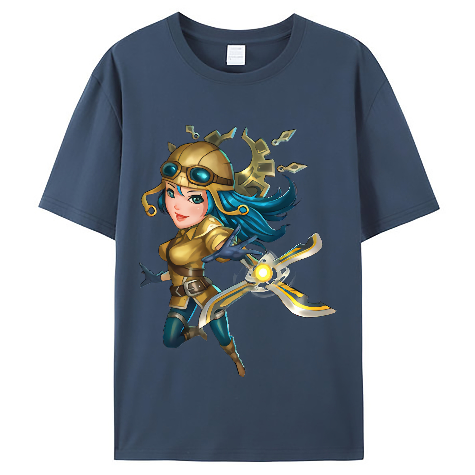 （画像用） リーグ・オブ・レジェンド League of Legends LOL レディースカジュアルプリントTシャツ（綿100％）