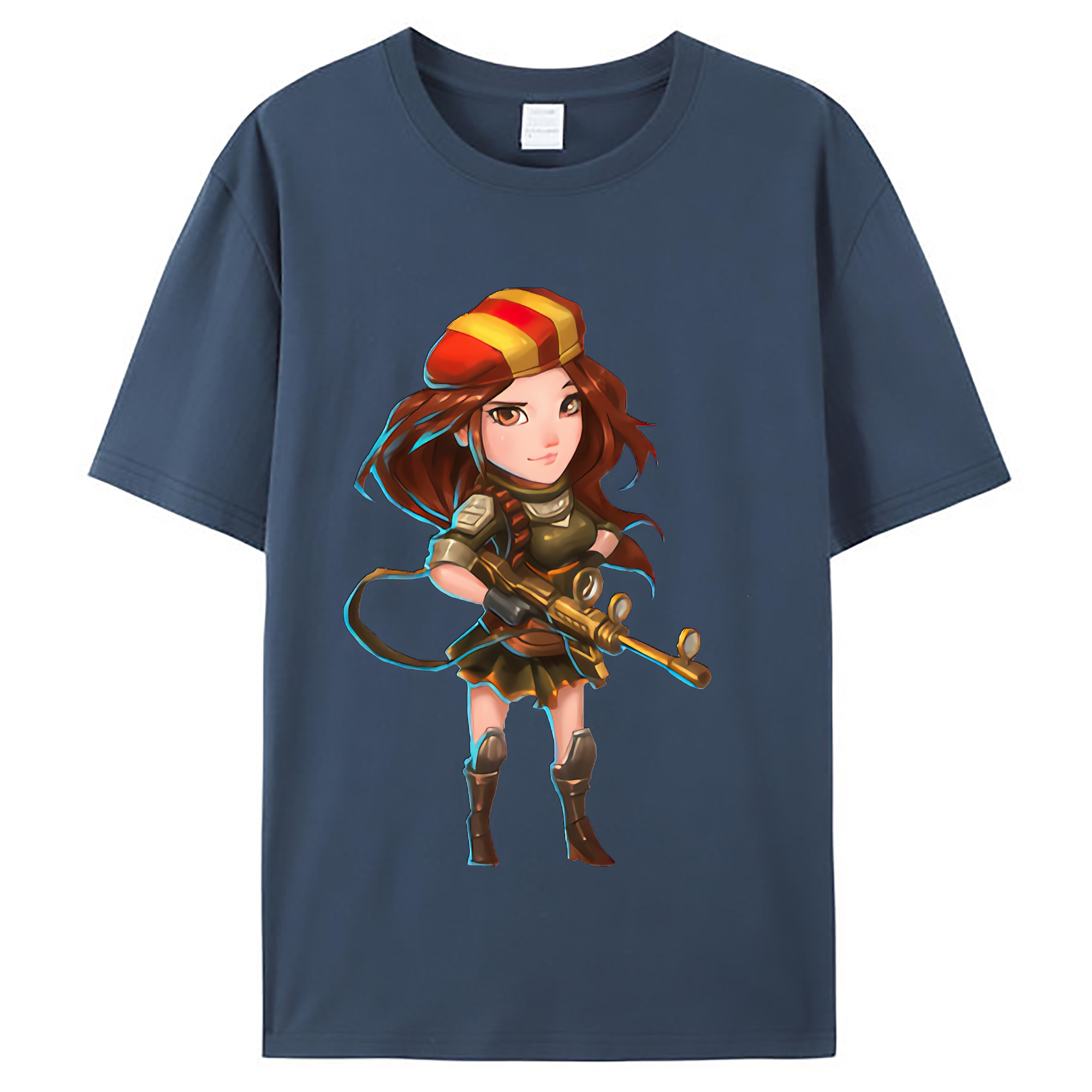（画像用） リーグ・オブ・レジェンド League of Legends LOL レディースカジュアルプリントTシャツ（綿100％）