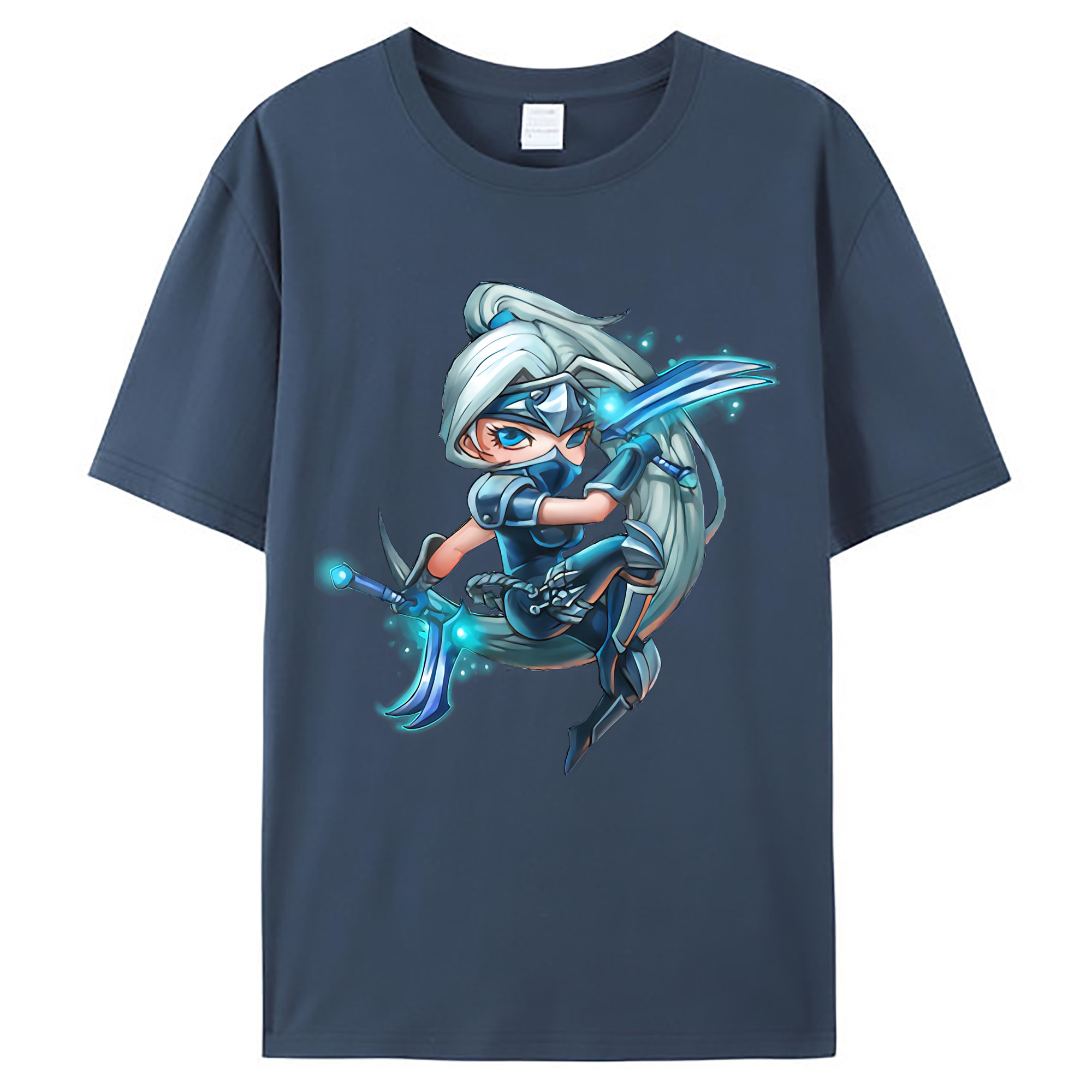 （画像用） リーグ・オブ・レジェンド League of Legends LOL レディースカジュアルプリントTシャツ（綿100％）