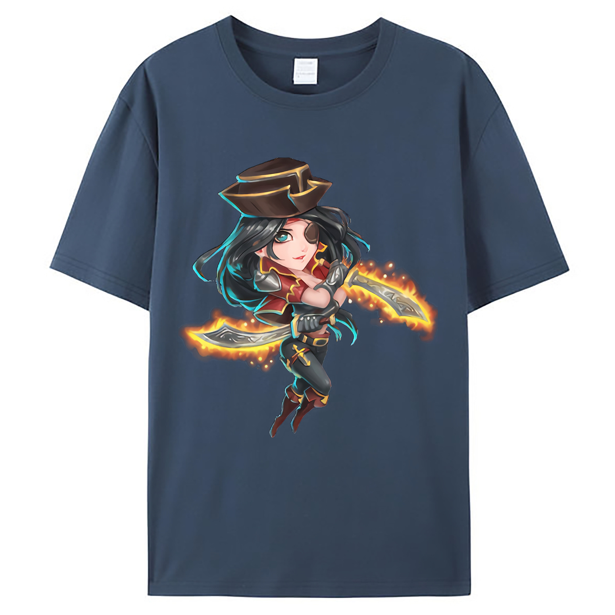 （画像用） リーグ・オブ・レジェンド League of Legends LOL レディースカジュアルプリントTシャツ（綿100％）