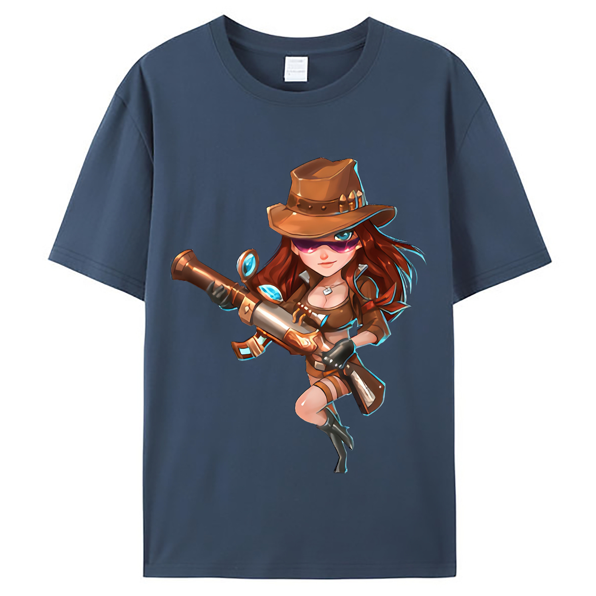 （画像用） リーグ・オブ・レジェンド League of Legends LOL レディースカジュアルプリントTシャツ（綿100％）