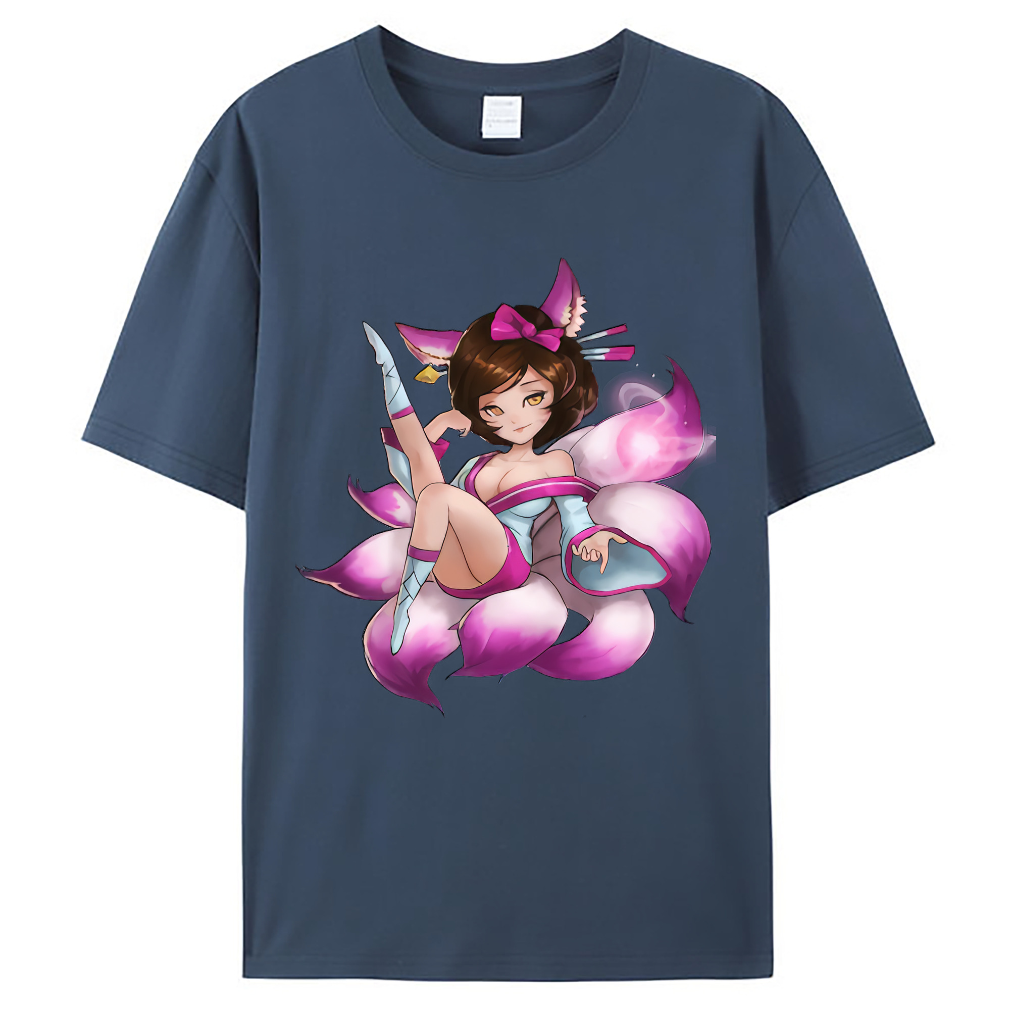 （画像用） リーグ・オブ・レジェンド League of Legends LOL レディースカジュアルプリントTシャツ（綿100％）