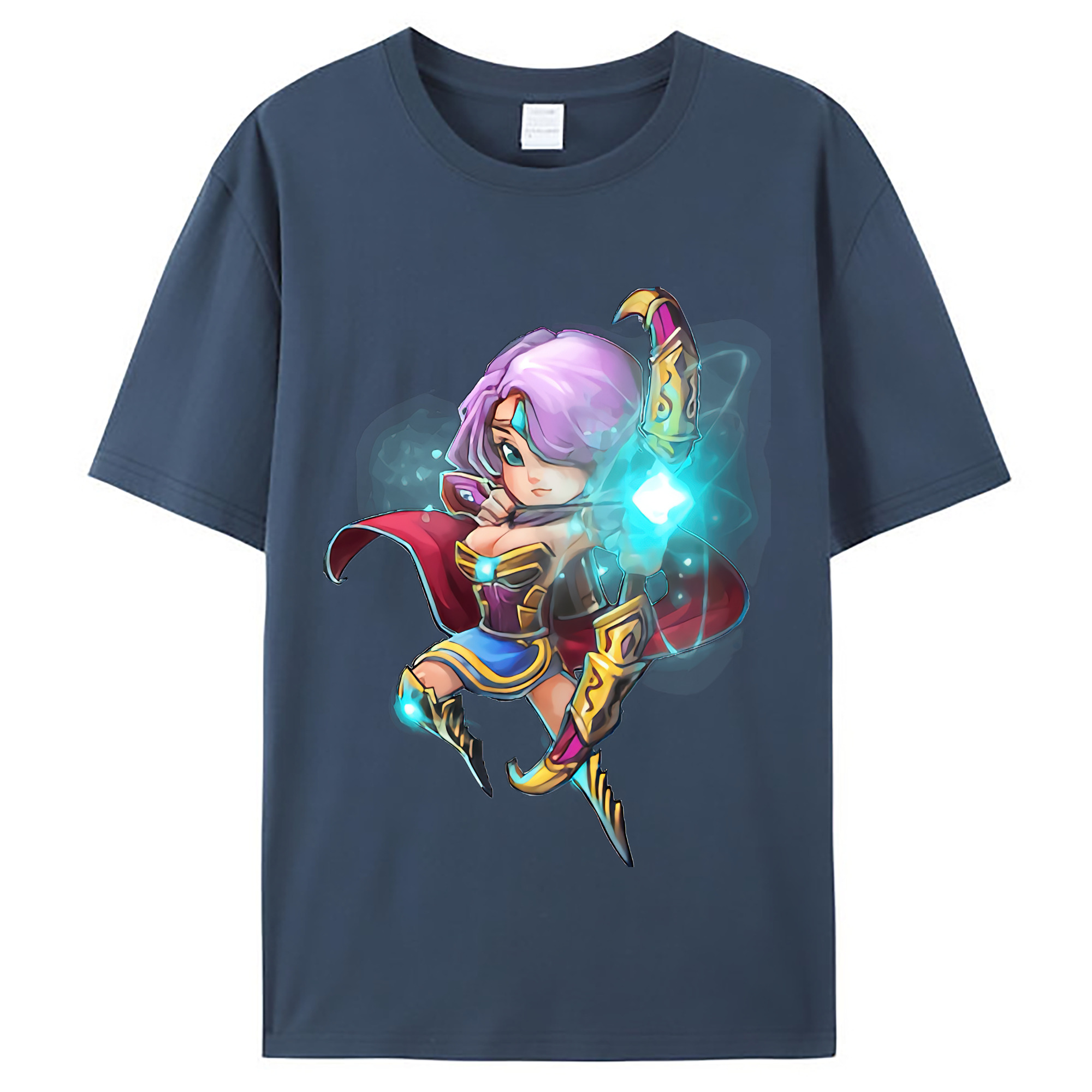 （画像用） リーグ・オブ・レジェンド League of Legends LOL レディースカジュアルプリントTシャツ（綿100％）