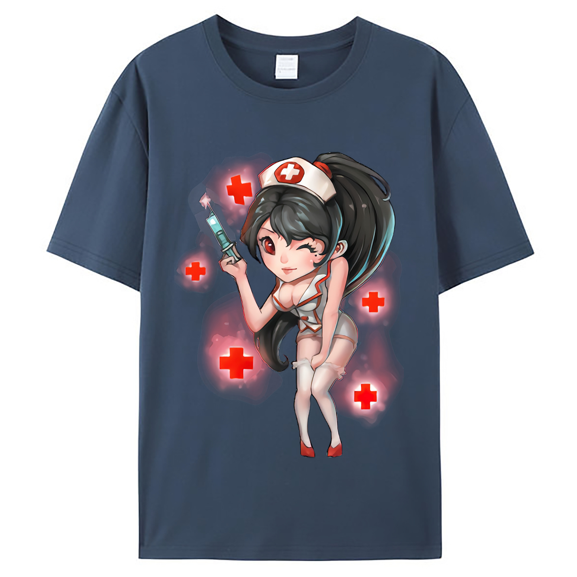 （画像用） リーグ・オブ・レジェンド League of Legends LOL レディースカジュアルプリントTシャツ（綿100％）