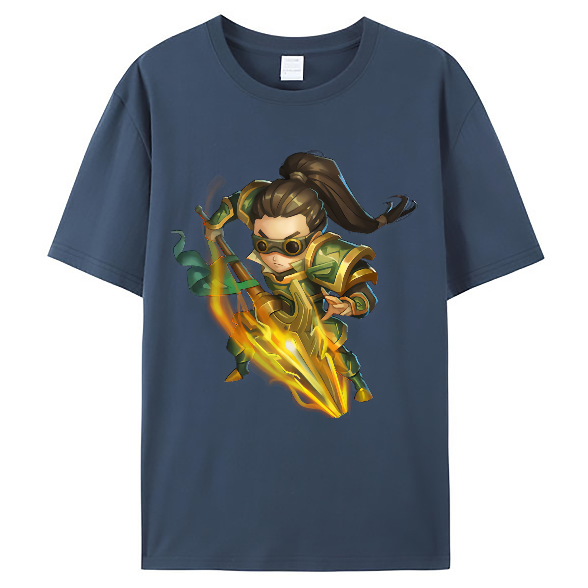 （画像用） リーグ・オブ・レジェンド League of Legends LOL レディースカジュアルプリントTシャツ（綿100％）