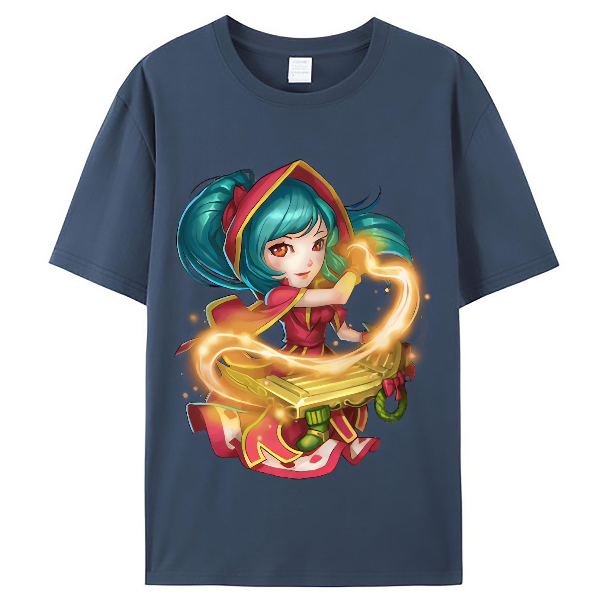 （画像用） リーグ・オブ・レジェンド League of Legends LOL レディースカジュアルプリントTシャツ（綿100％）