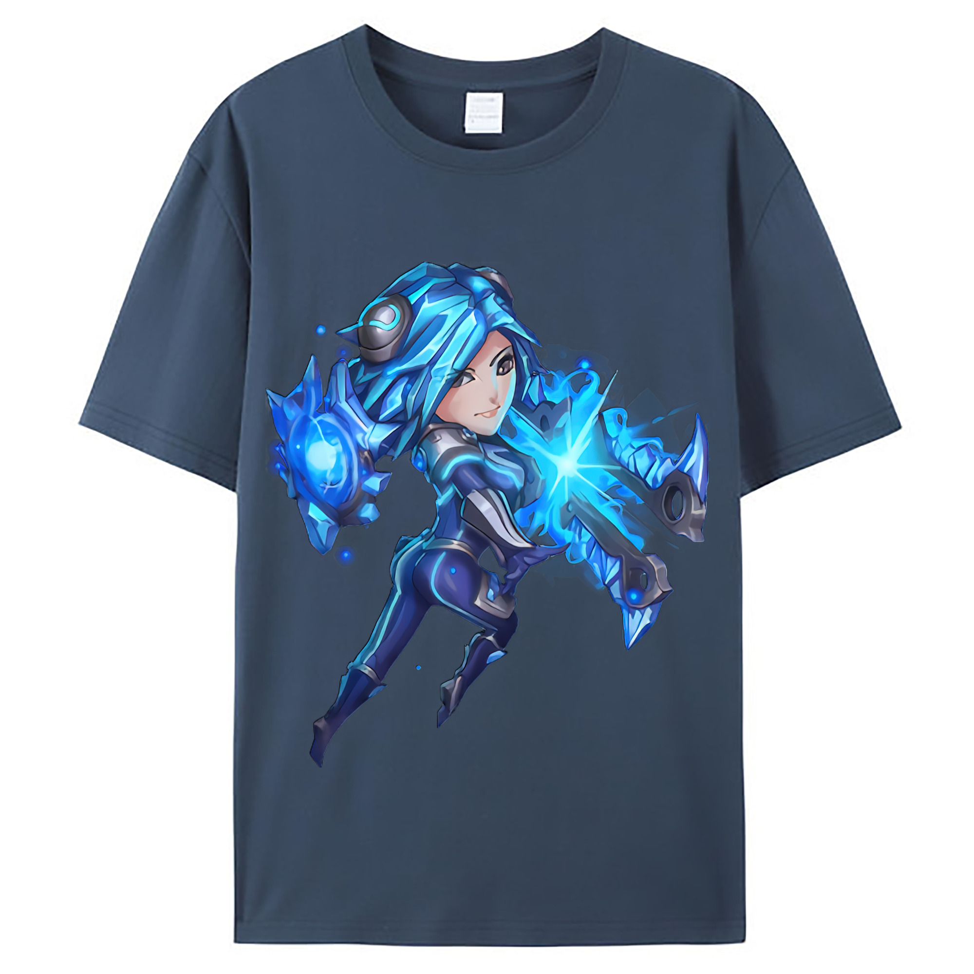 （画像用） リーグ・オブ・レジェンド League of Legends LOL レディースカジュアルプリントTシャツ（綿100％）