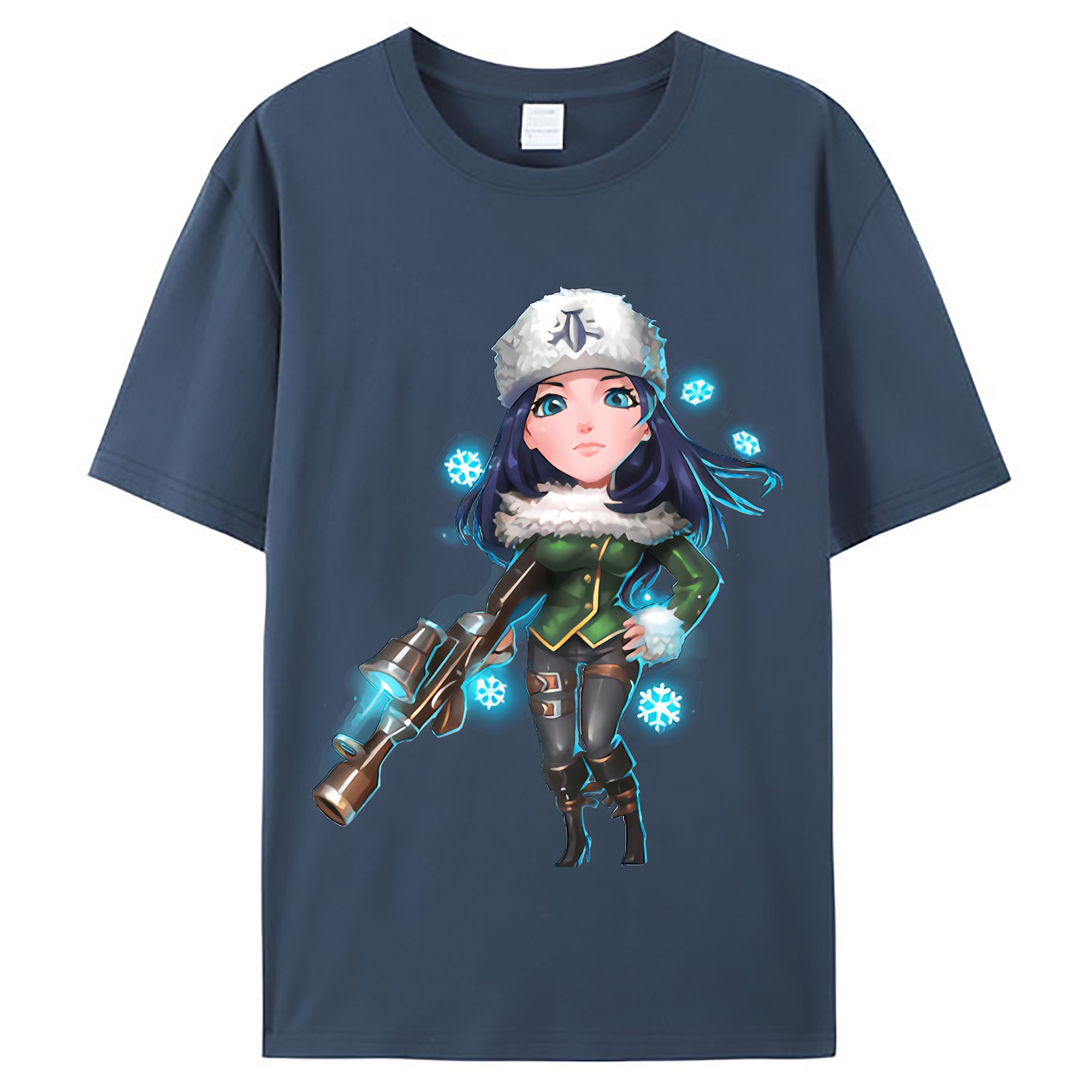 （画像用） リーグ・オブ・レジェンド League of Legends LOL レディースカジュアルプリントTシャツ（綿100％）