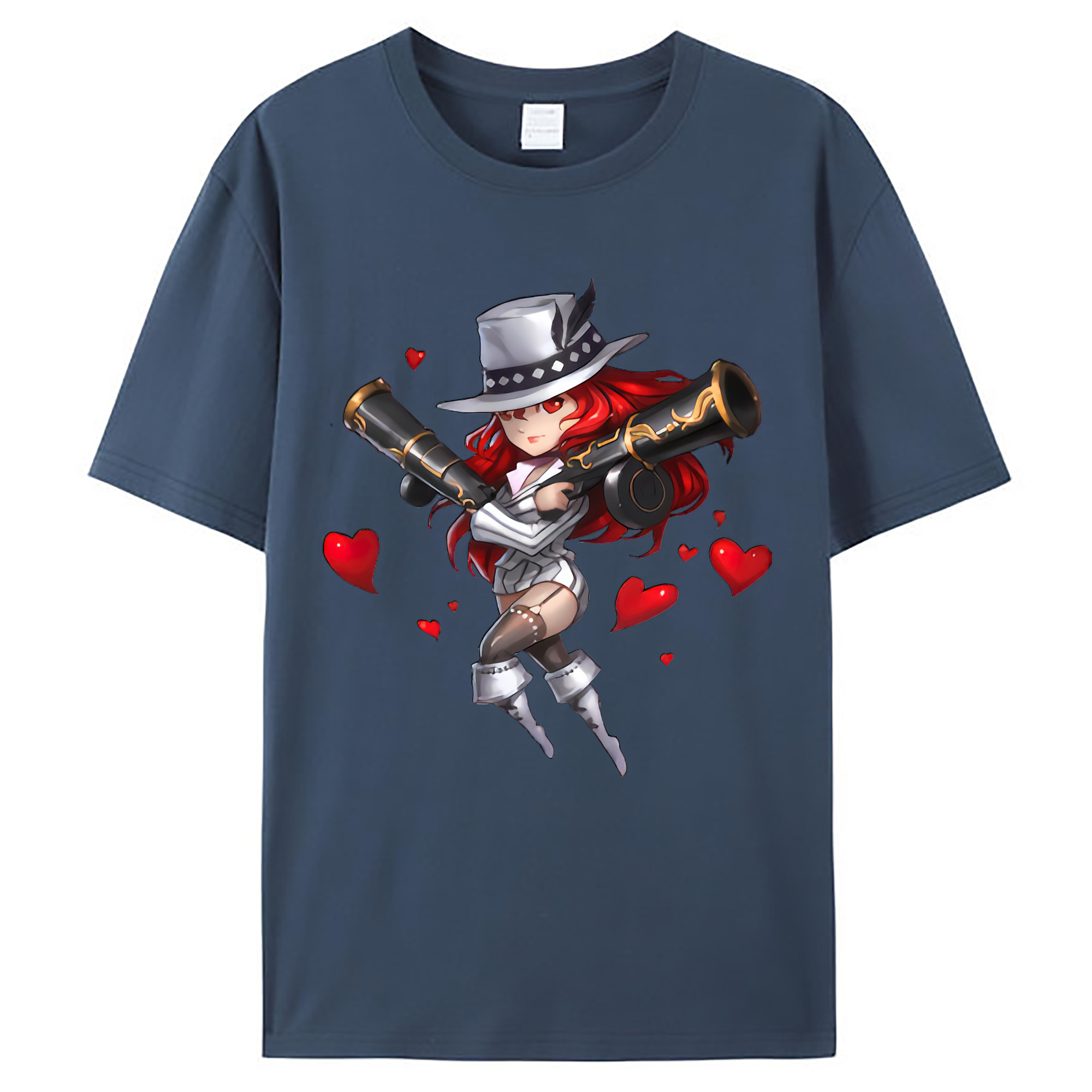 （画像用） リーグ・オブ・レジェンド League of Legends LOL レディースカジュアルプリントTシャツ（綿100％）
