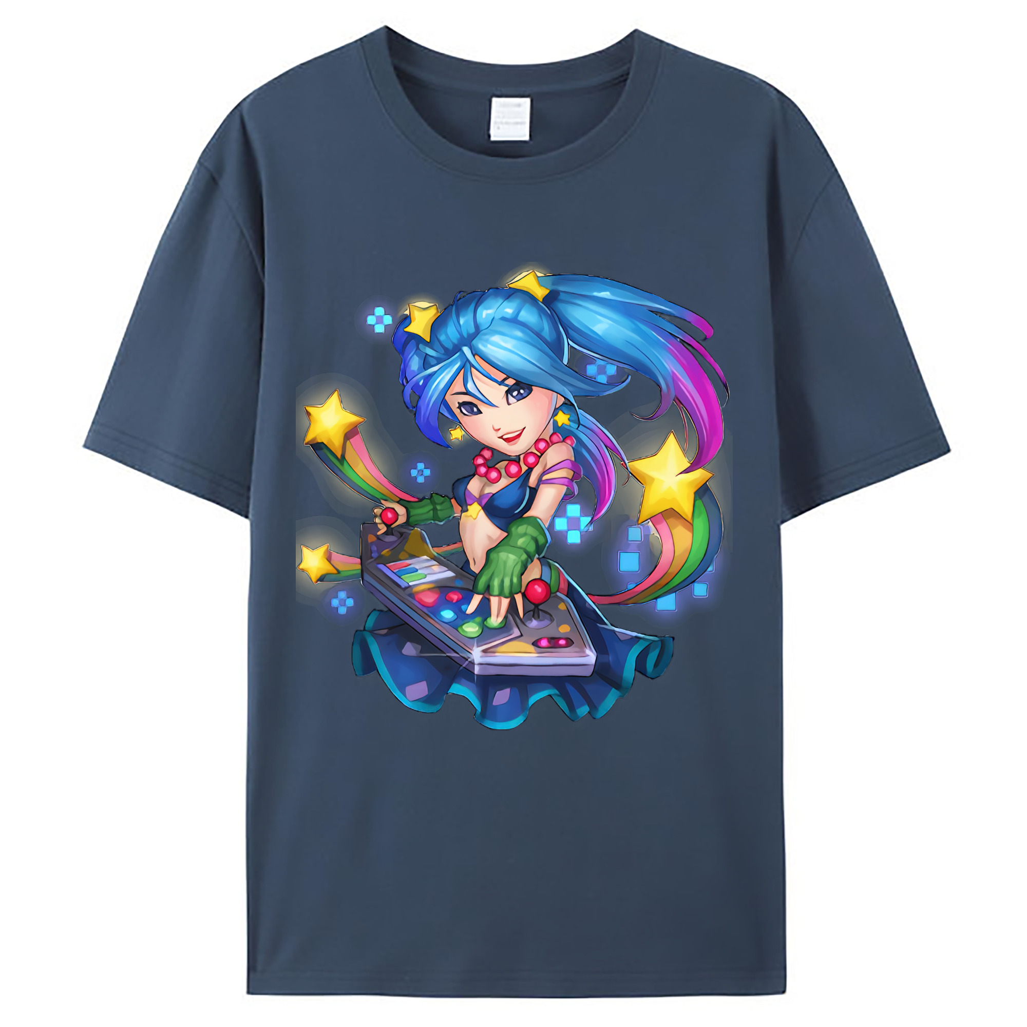 （画像用） リーグ・オブ・レジェンド League of Legends LOL レディースカジュアルプリントTシャツ（綿100％）