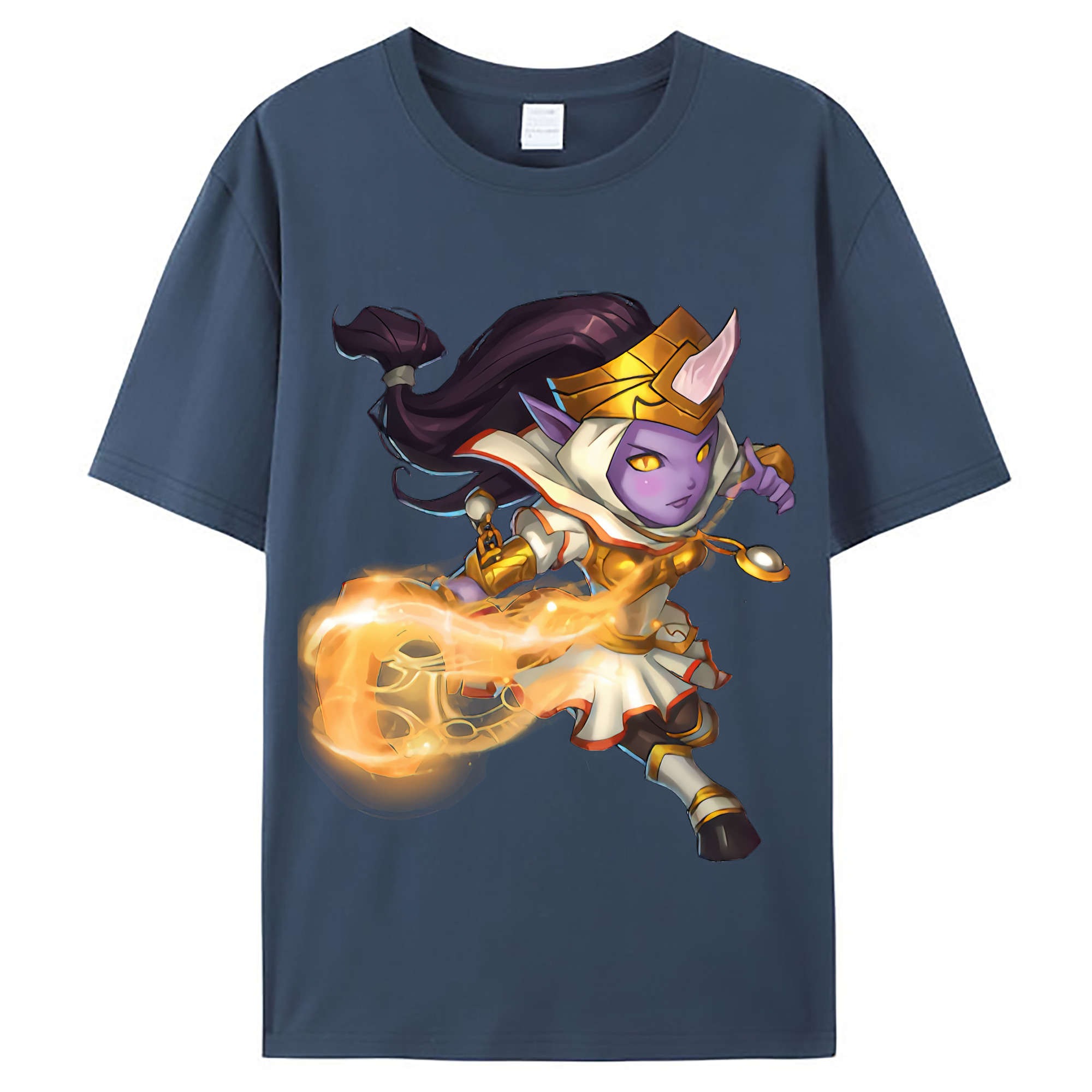 （画像用） リーグ・オブ・レジェンド League of Legends LOL レディースカジュアルプリントTシャツ（綿100％）