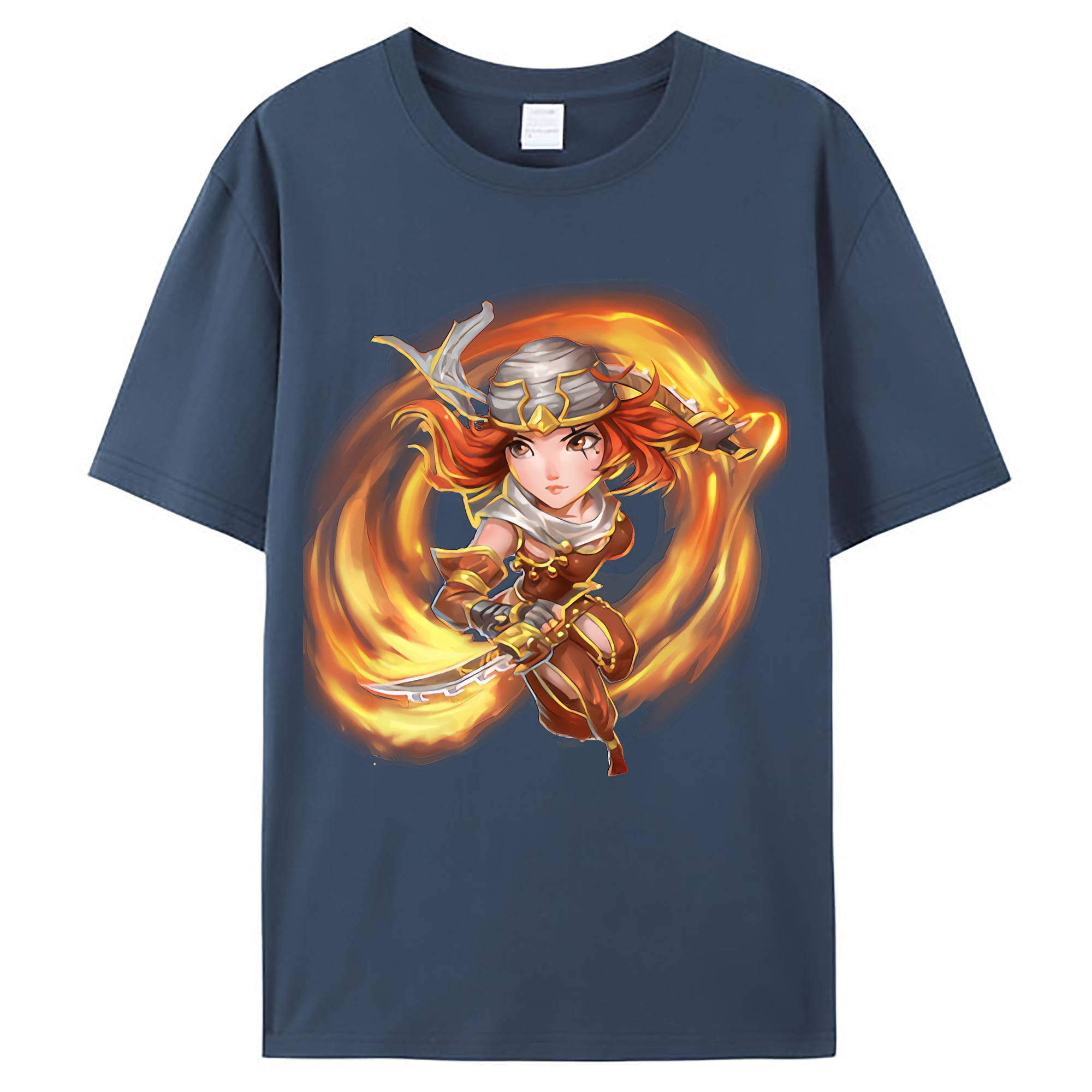 （画像用） リーグ・オブ・レジェンド League of Legends LOL レディースカジュアルプリントTシャツ（綿100％）