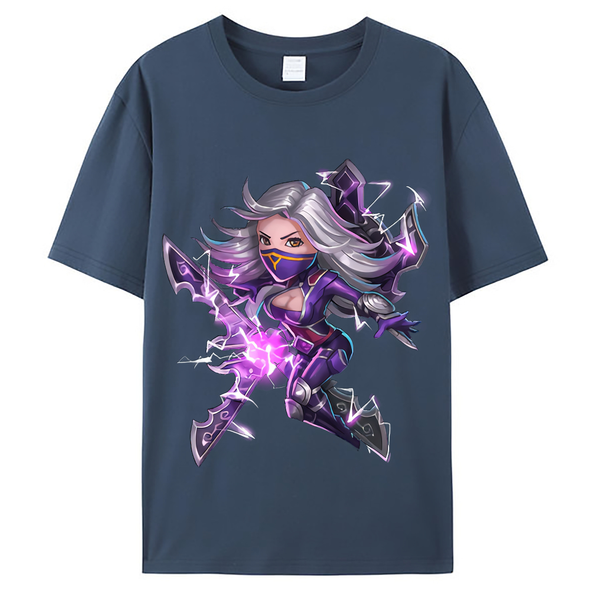 （画像用） リーグ・オブ・レジェンド League of Legends LOL レディースカジュアルプリントTシャツ（綿100％）
