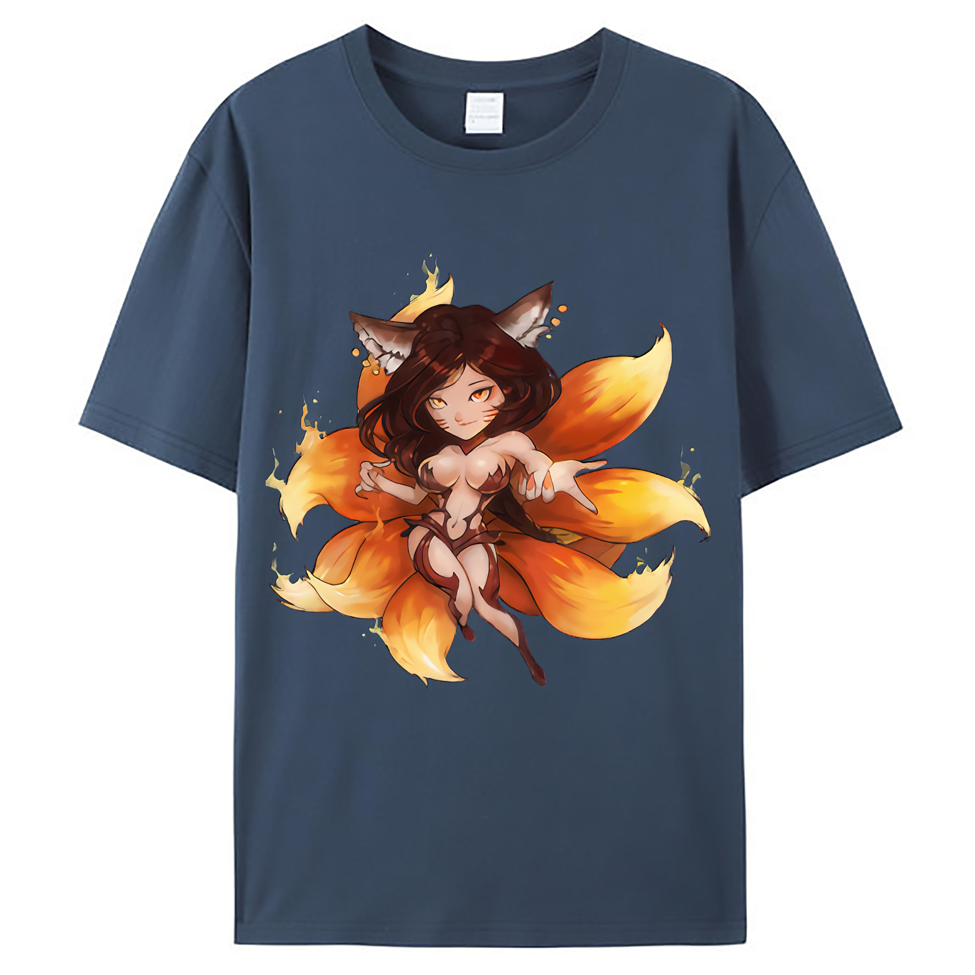 （画像用） リーグ・オブ・レジェンド League of Legends LOL レディースカジュアルプリントTシャツ（綿100％）