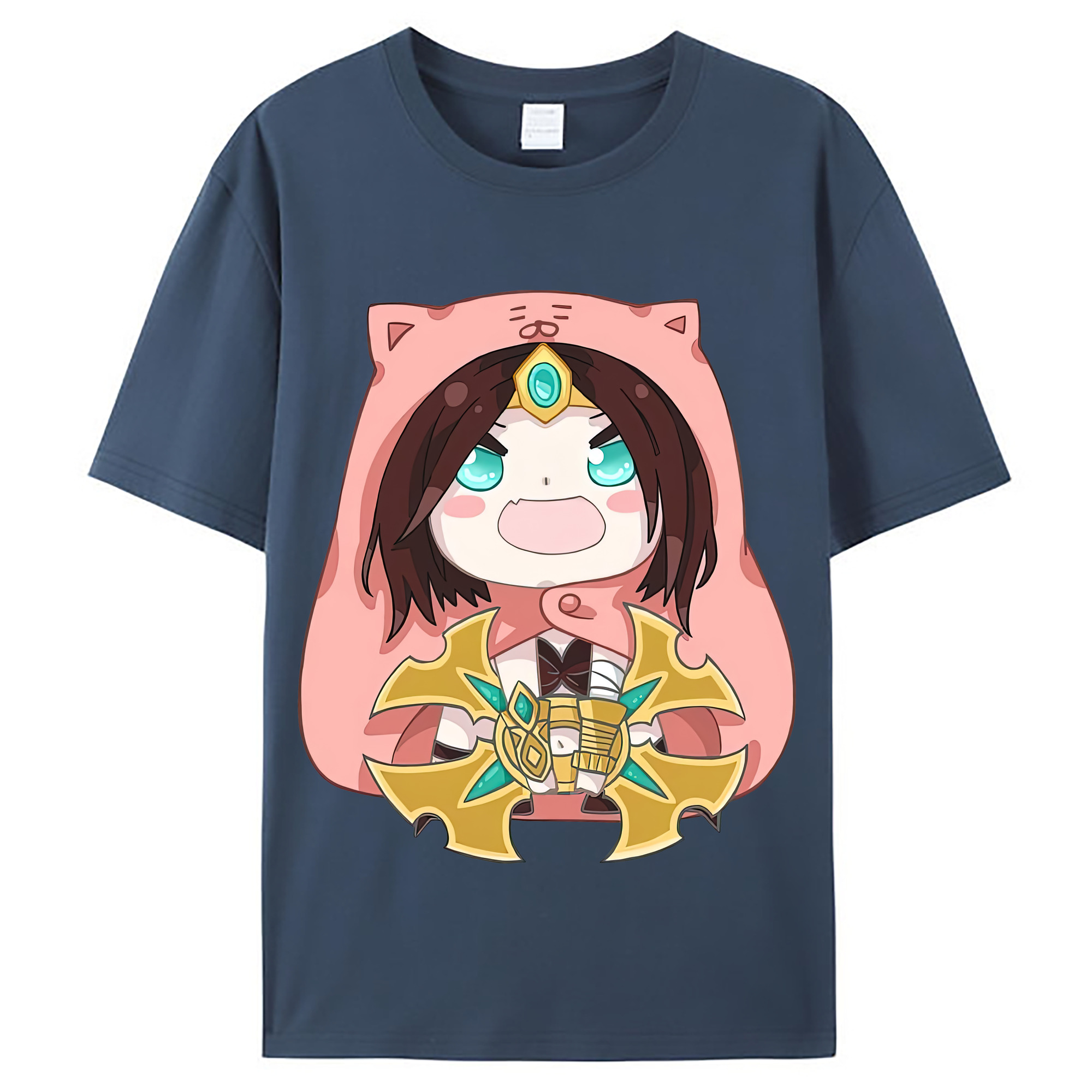 （画像用） リーグ・オブ・レジェンド League of Legends LOL レディースカジュアルプリントTシャツ（綿100％）