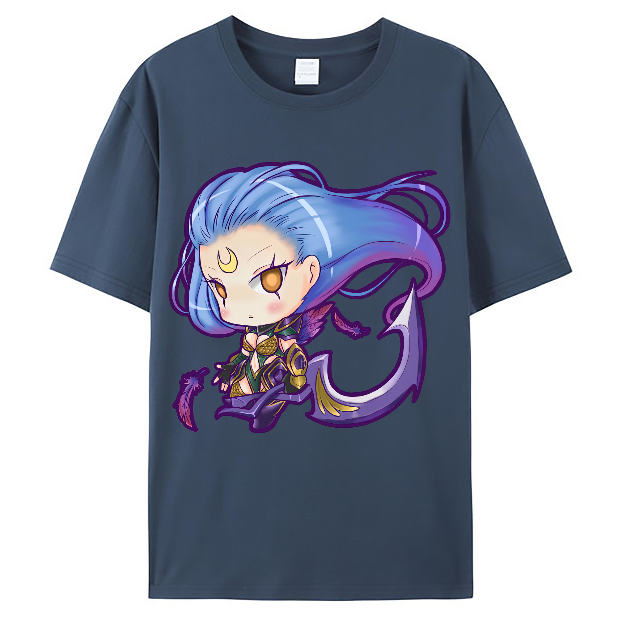 （画像用） リーグ・オブ・レジェンド League of Legends LOL レディースカジュアルプリントTシャツ（綿100％）