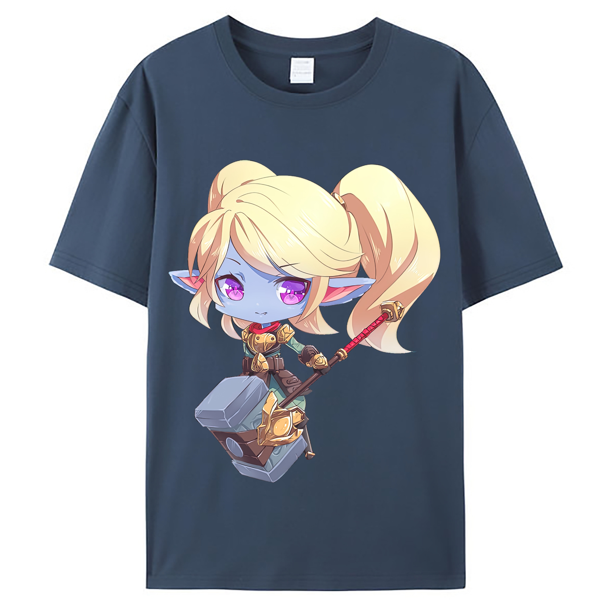 （画像用） リーグ・オブ・レジェンド League of Legends LOL レディースカジュアルプリントTシャツ（綿100％）