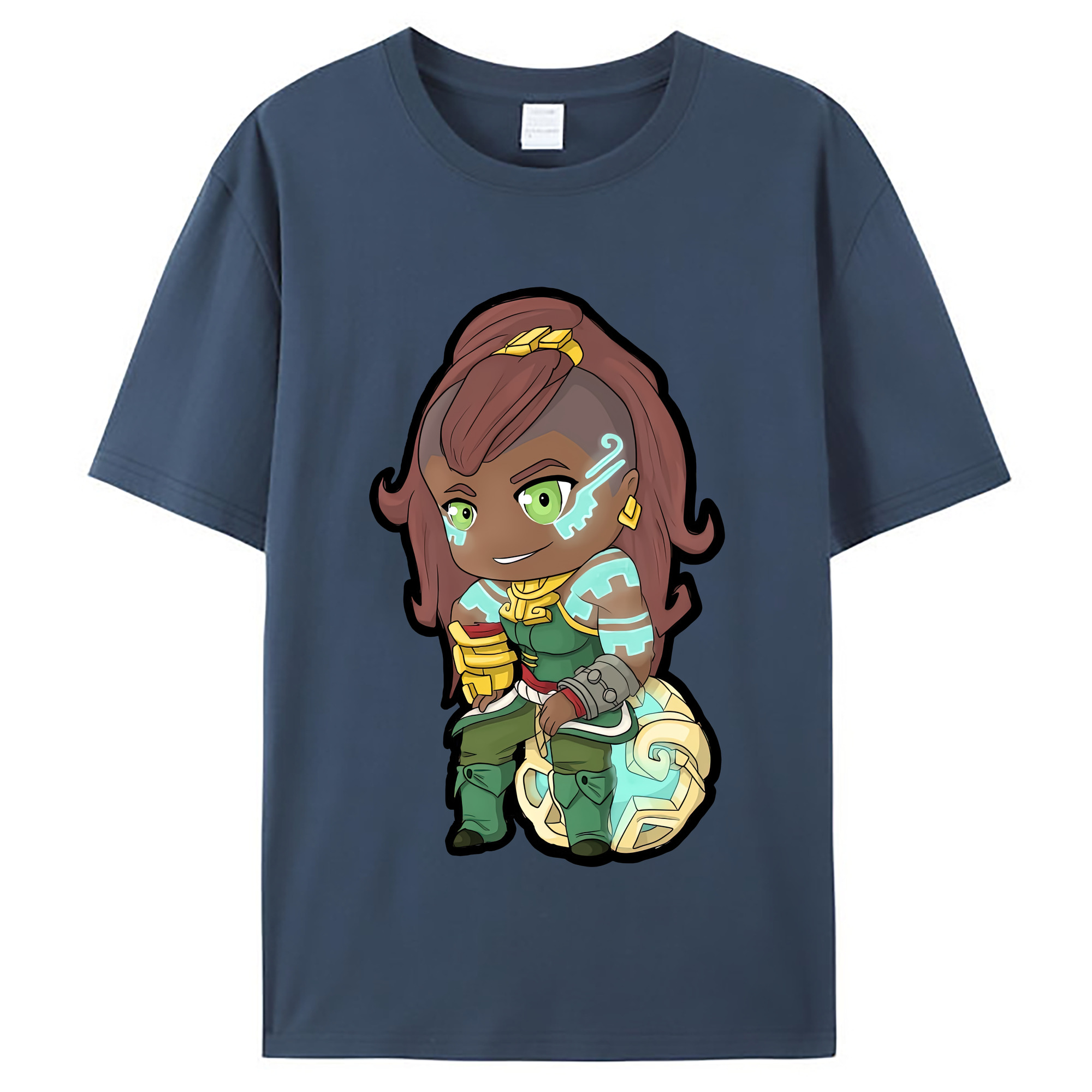 （画像用） リーグ・オブ・レジェンド League of Legends LOL レディースカジュアルプリントTシャツ（綿100％）