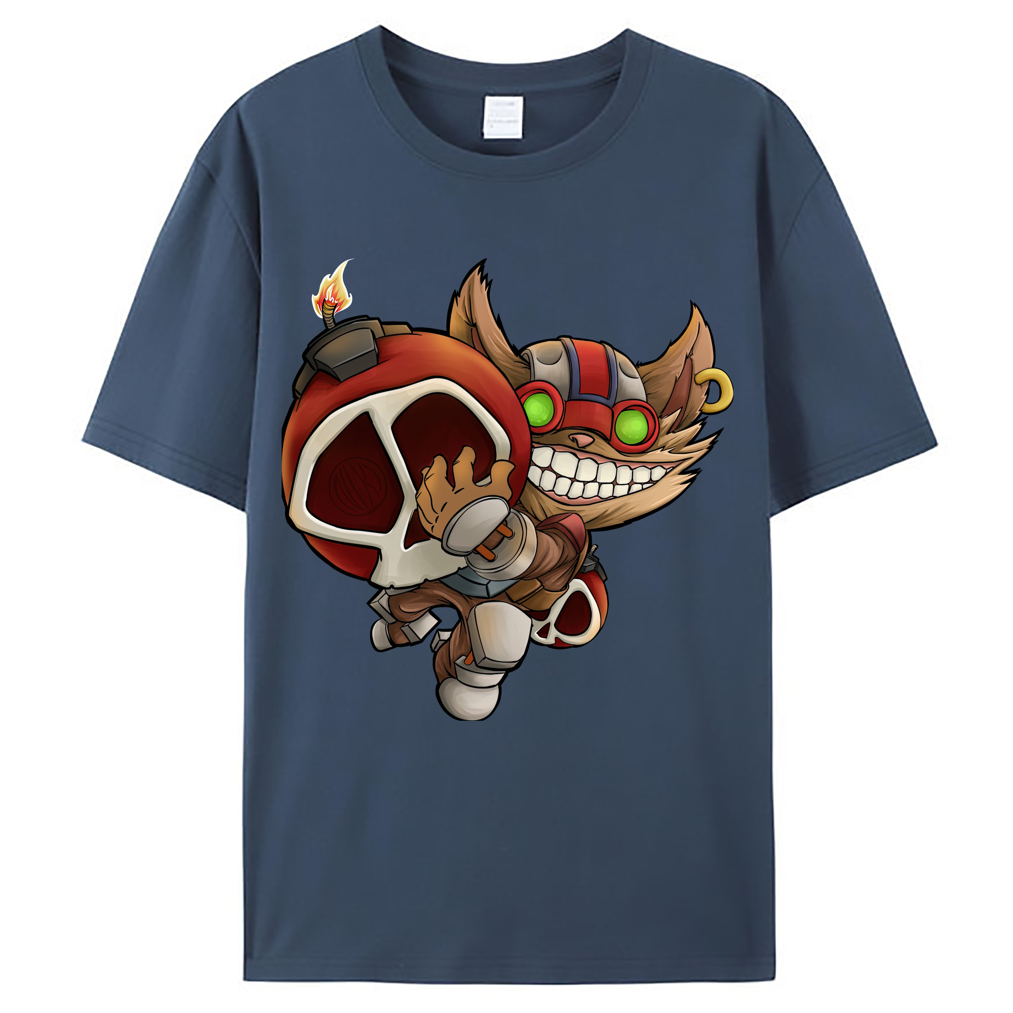 （画像用） リーグ・オブ・レジェンド League of Legends LOL レディースカジュアルプリントTシャツ（綿100％）