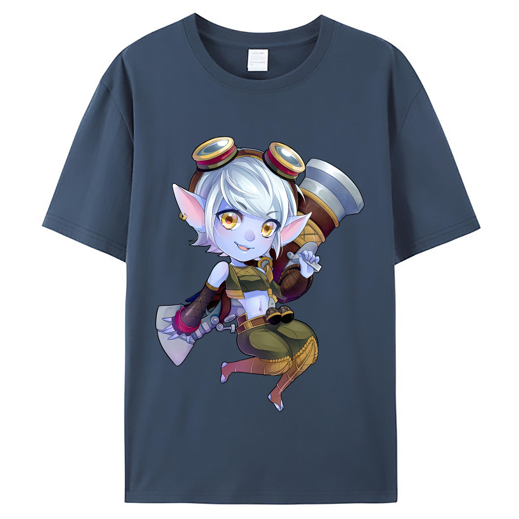 （画像用） リーグ・オブ・レジェンド League of Legends LOL レディースカジュアルプリントTシャツ（綿100％）