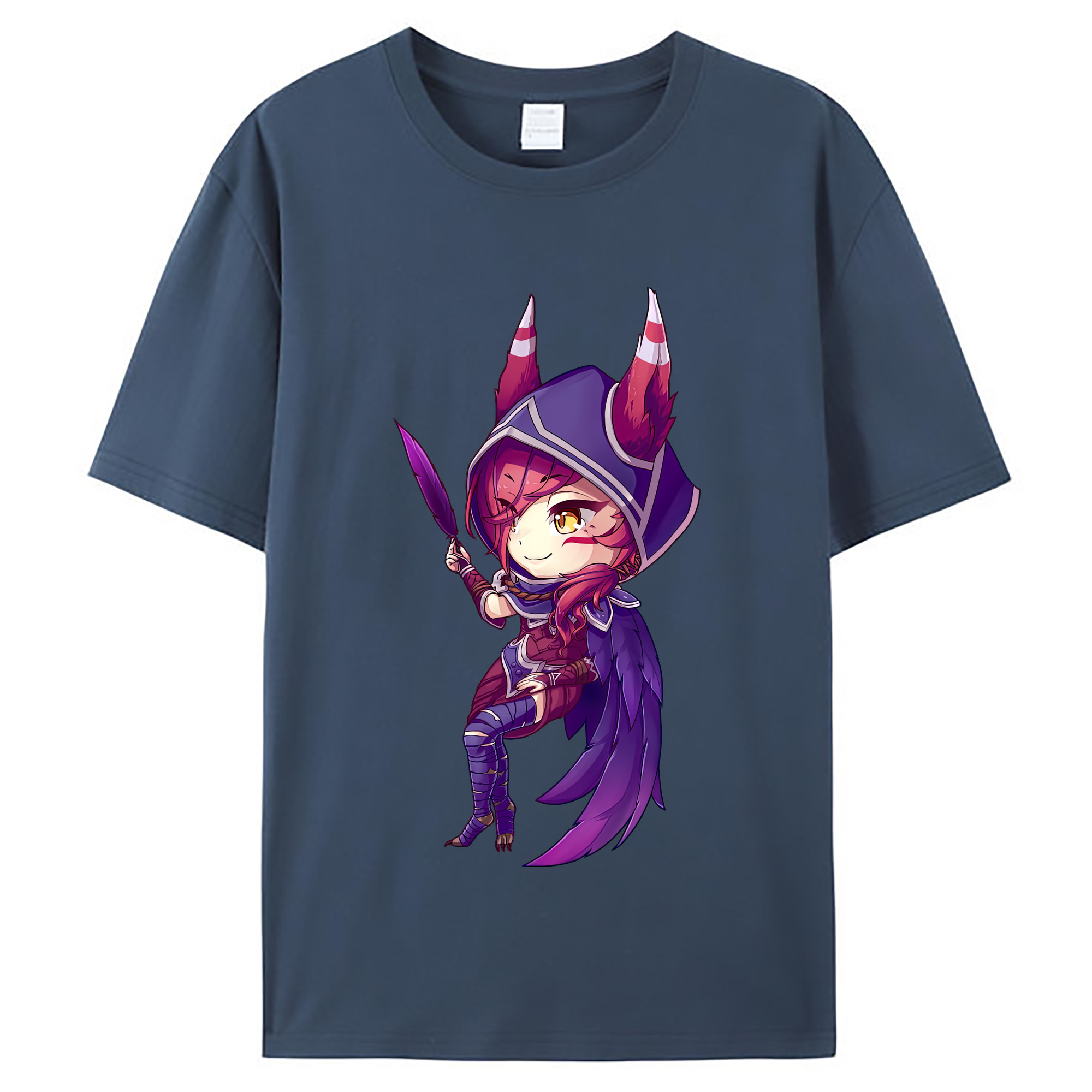 （画像用） リーグ・オブ・レジェンド League of Legends LOL レディースカジュアルプリントTシャツ（綿100％）