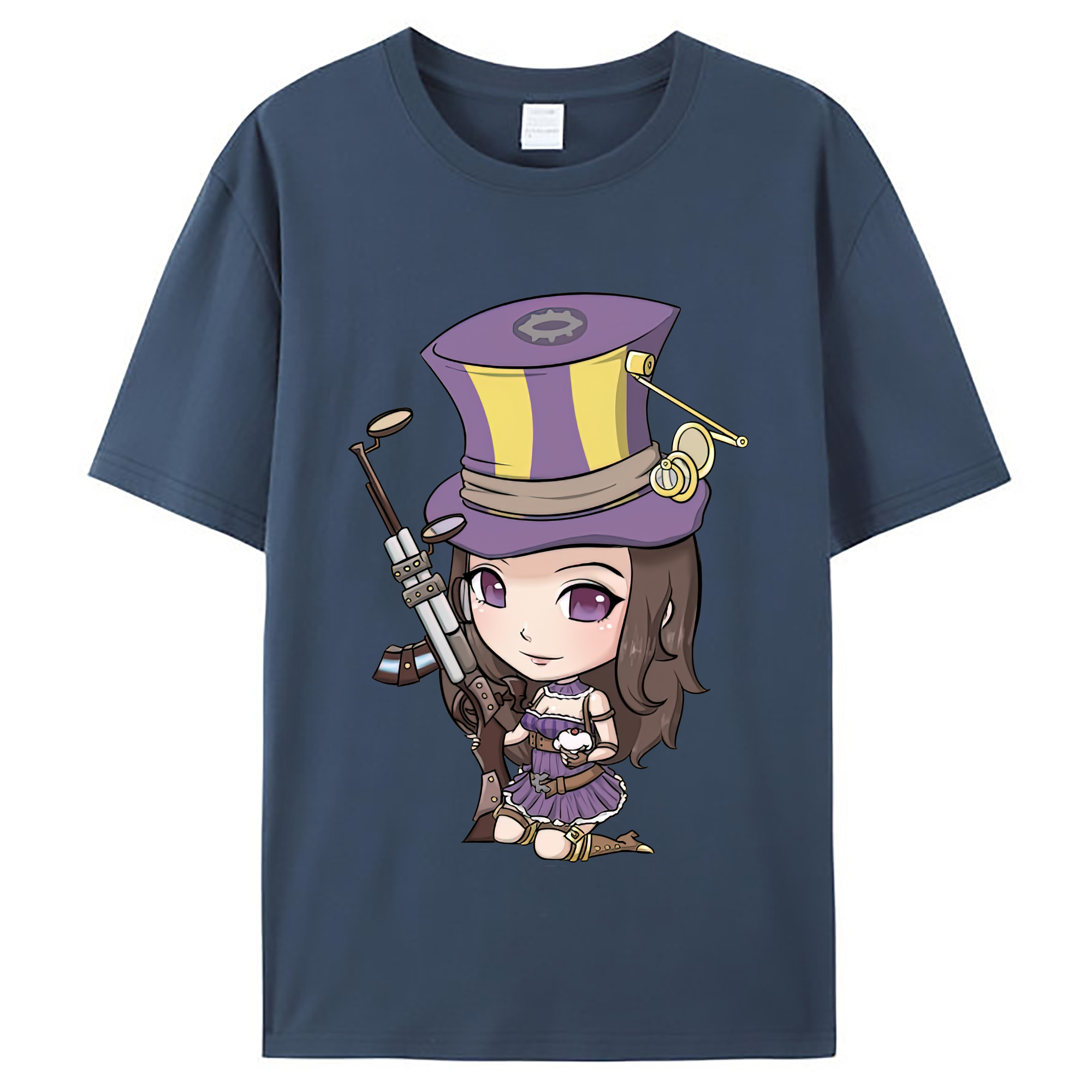 （画像用） リーグ・オブ・レジェンド League of Legends LOL レディースカジュアルプリントTシャツ（綿100％）