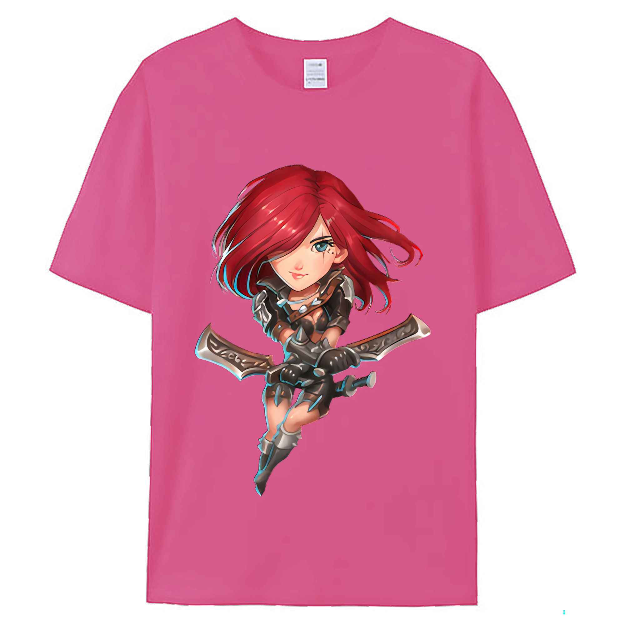 （画像用） リーグ・オブ・レジェンド League of Legends LOL レディースカジュアルプリントTシャツ（綿100％）