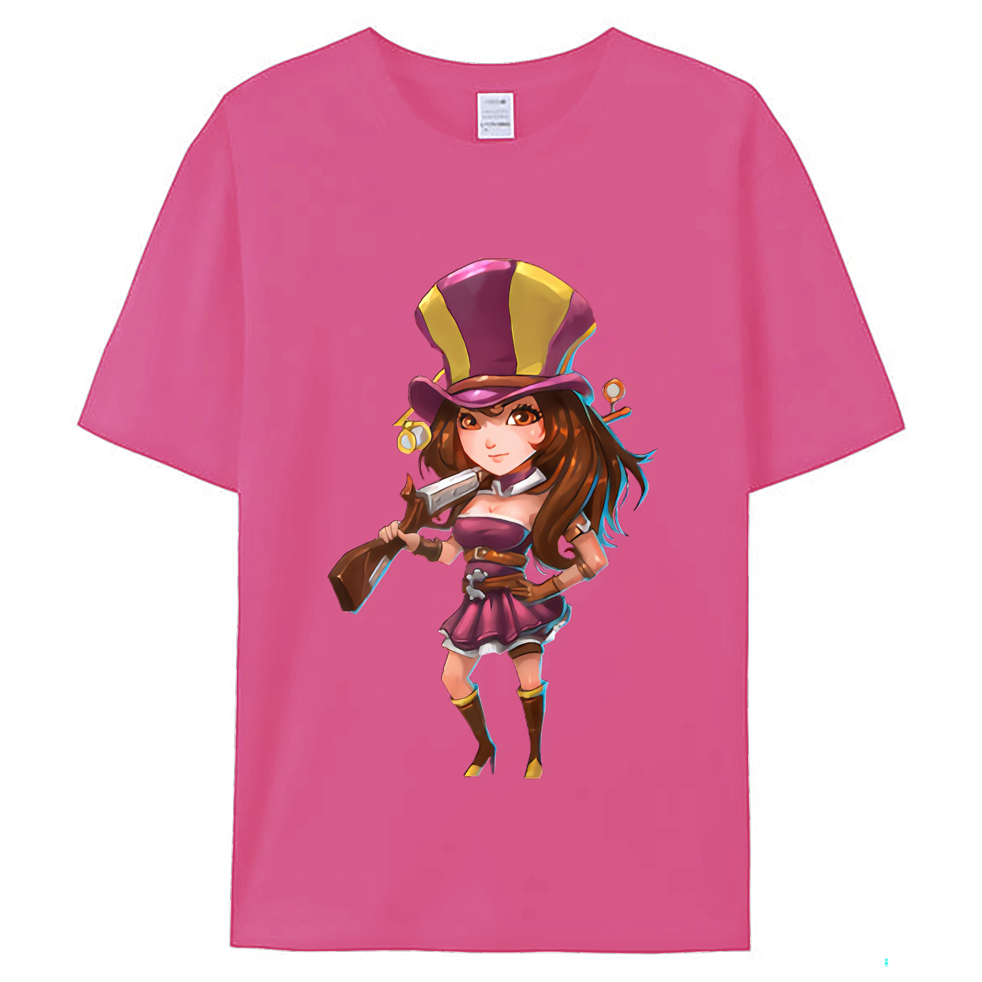 （画像用） リーグ・オブ・レジェンド League of Legends LOL レディースカジュアルプリントTシャツ（綿100％）