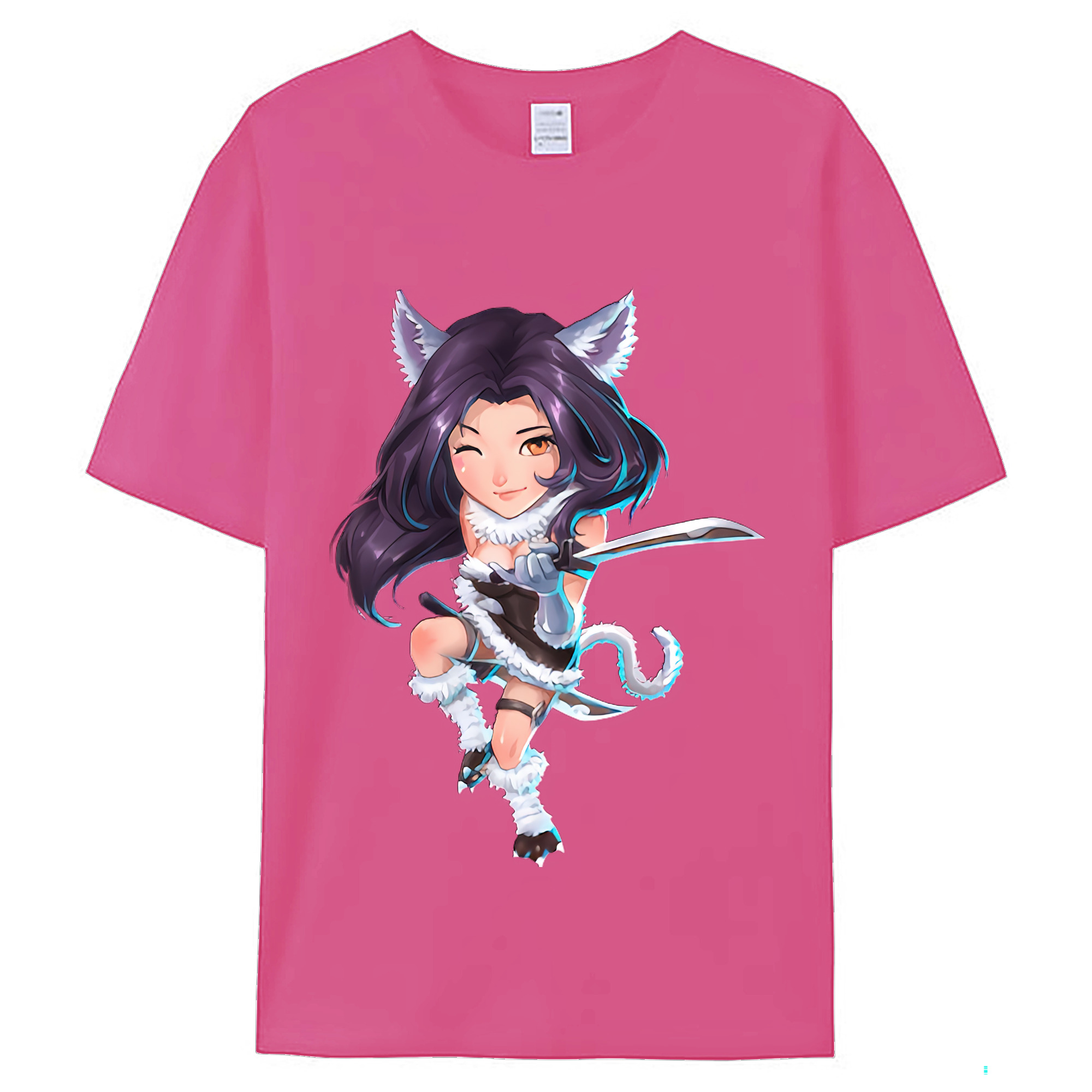 （画像用） リーグ・オブ・レジェンド League of Legends LOL レディースカジュアルプリントTシャツ（綿100％）
