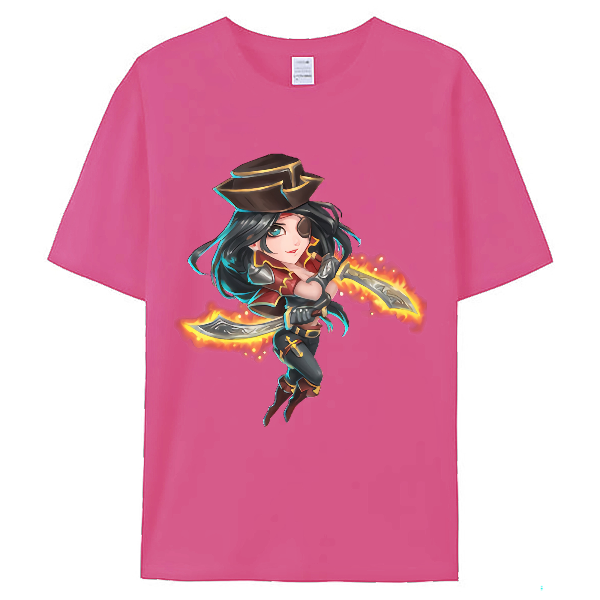 （画像用） リーグ・オブ・レジェンド League of Legends LOL レディースカジュアルプリントTシャツ（綿100％）