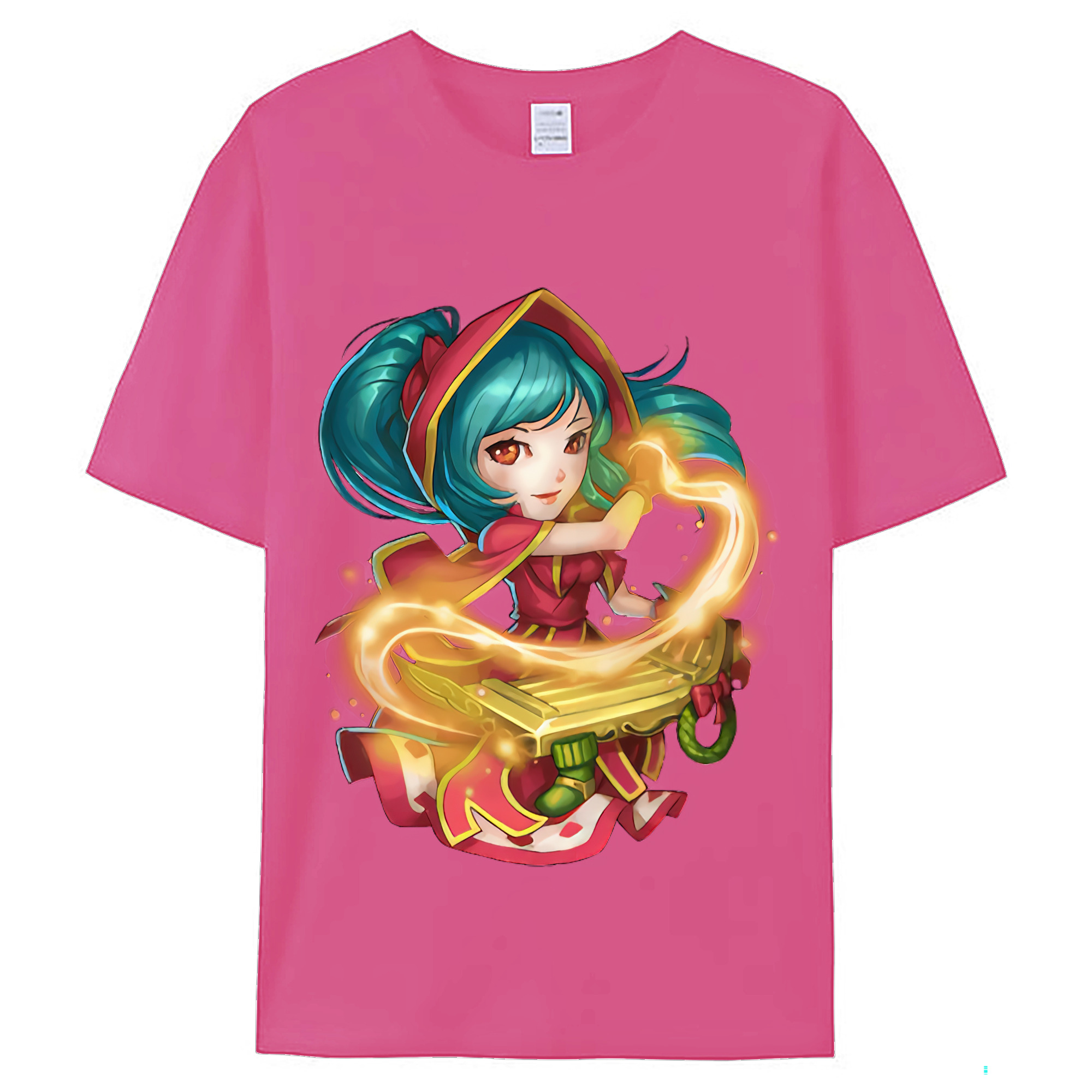 （画像用） リーグ・オブ・レジェンド League of Legends LOL レディースカジュアルプリントTシャツ（綿100％）
