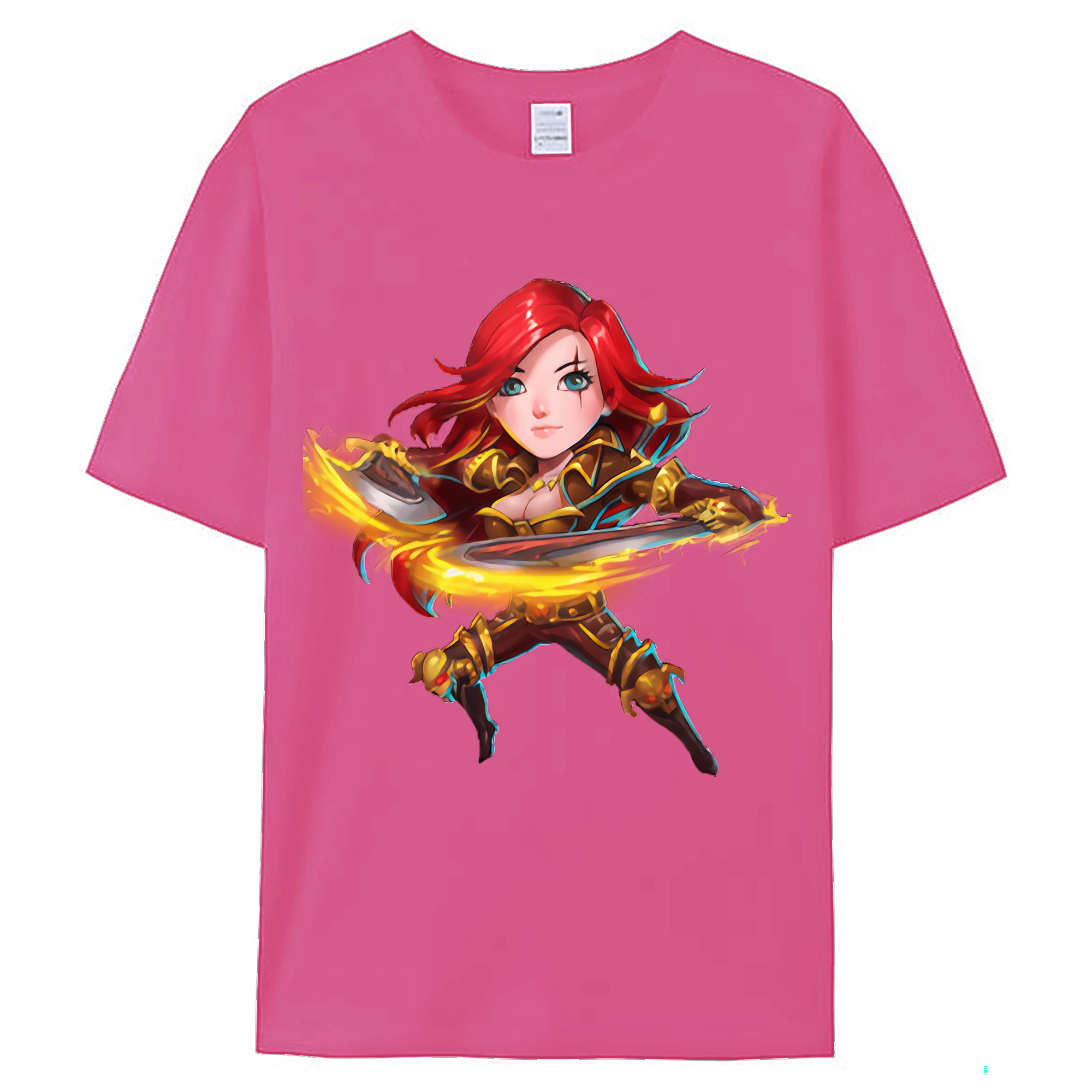 （画像用） リーグ・オブ・レジェンド League of Legends LOL レディースカジュアルプリントTシャツ（綿100％）