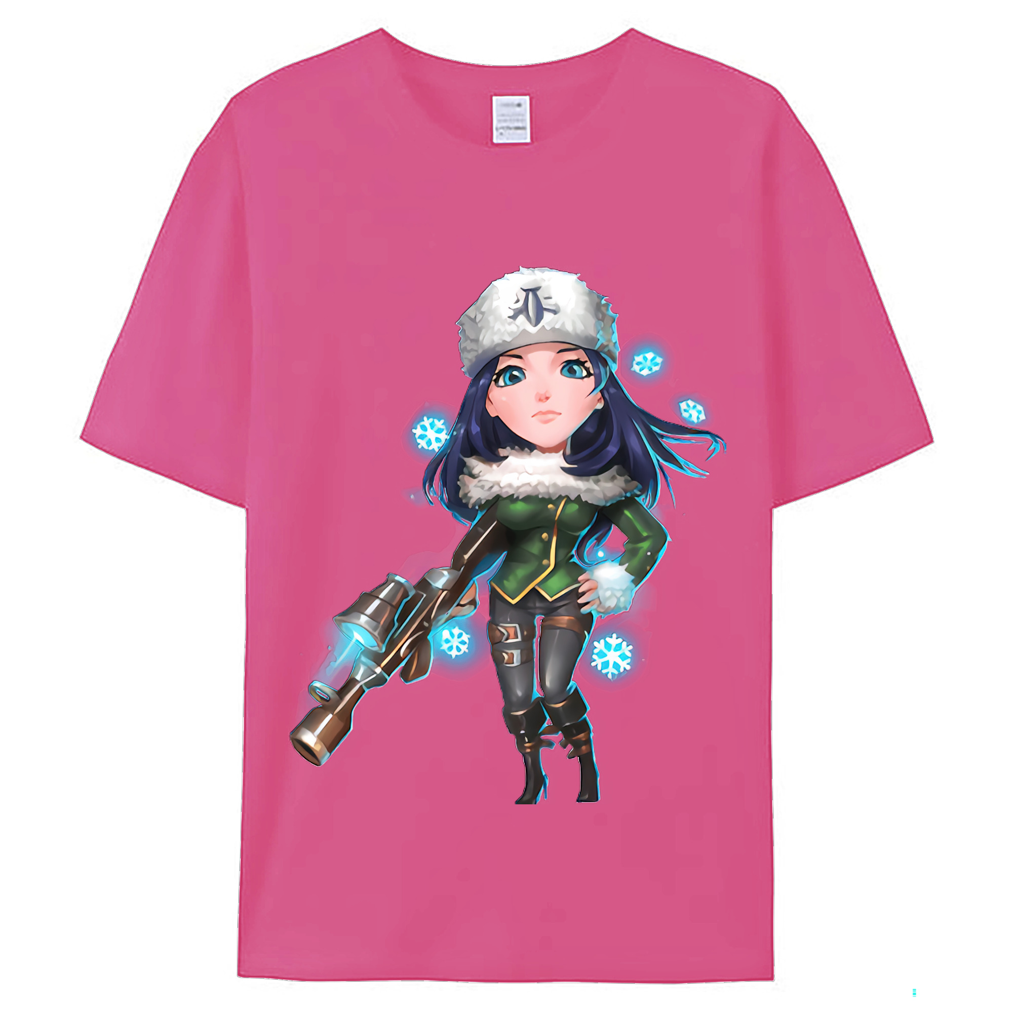 （画像用） リーグ・オブ・レジェンド League of Legends LOL レディースカジュアルプリントTシャツ（綿100％）