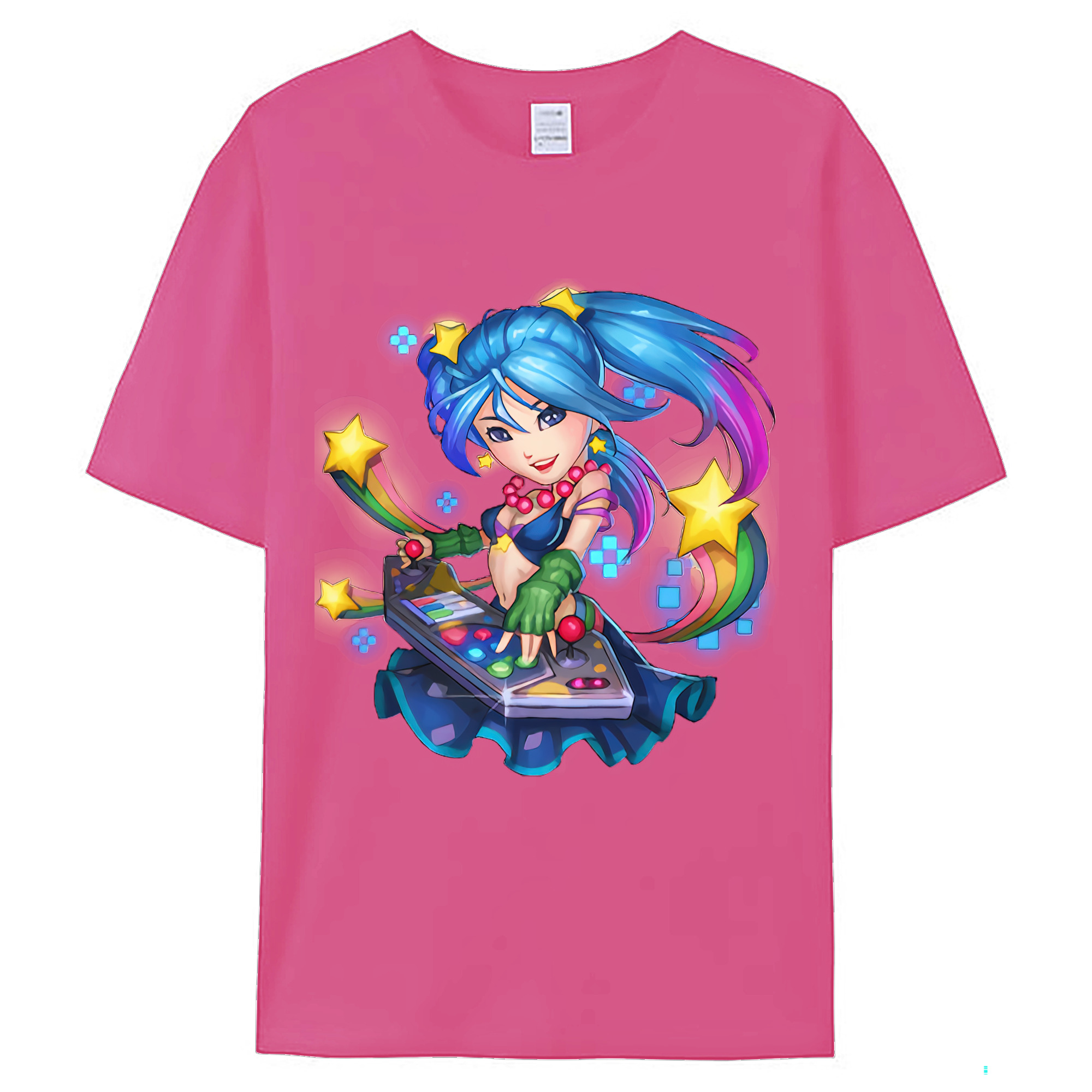 （画像用） リーグ・オブ・レジェンド League of Legends LOL レディースカジュアルプリントTシャツ（綿100％）