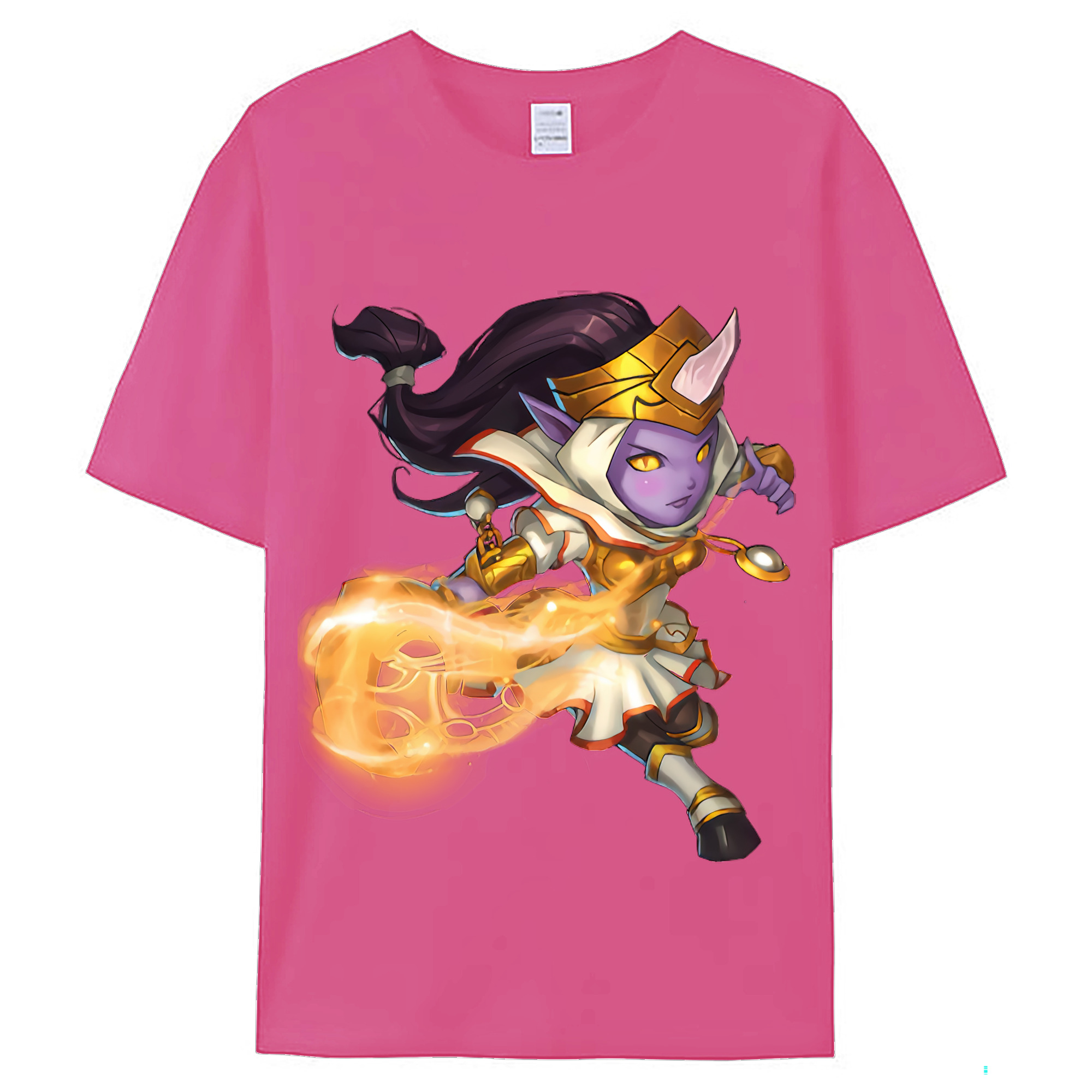 （画像用） リーグ・オブ・レジェンド League of Legends LOL レディースカジュアルプリントTシャツ（綿100％）