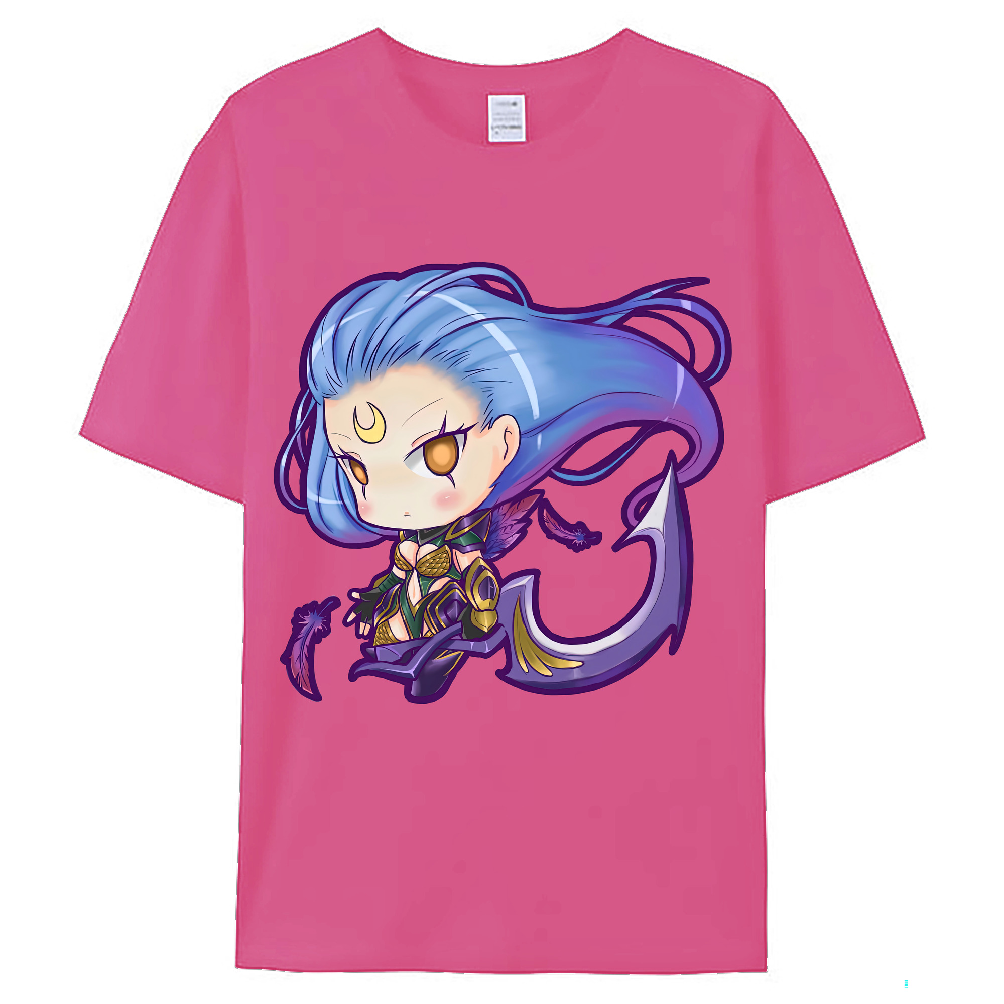 （画像用） リーグ・オブ・レジェンド League of Legends LOL レディースカジュアルプリントTシャツ（綿100％）
