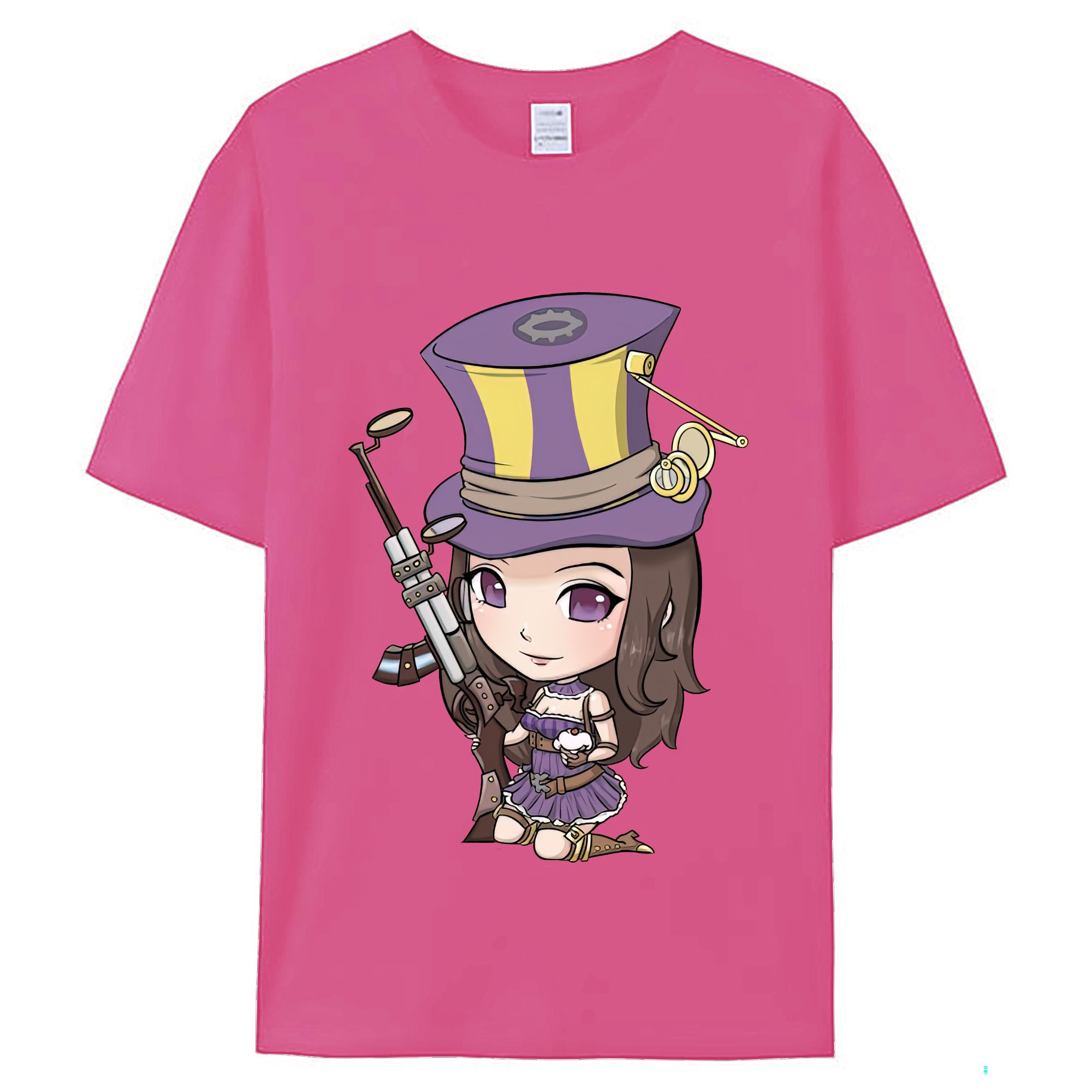 （画像用） リーグ・オブ・レジェンド League of Legends LOL レディースカジュアルプリントTシャツ（綿100％）