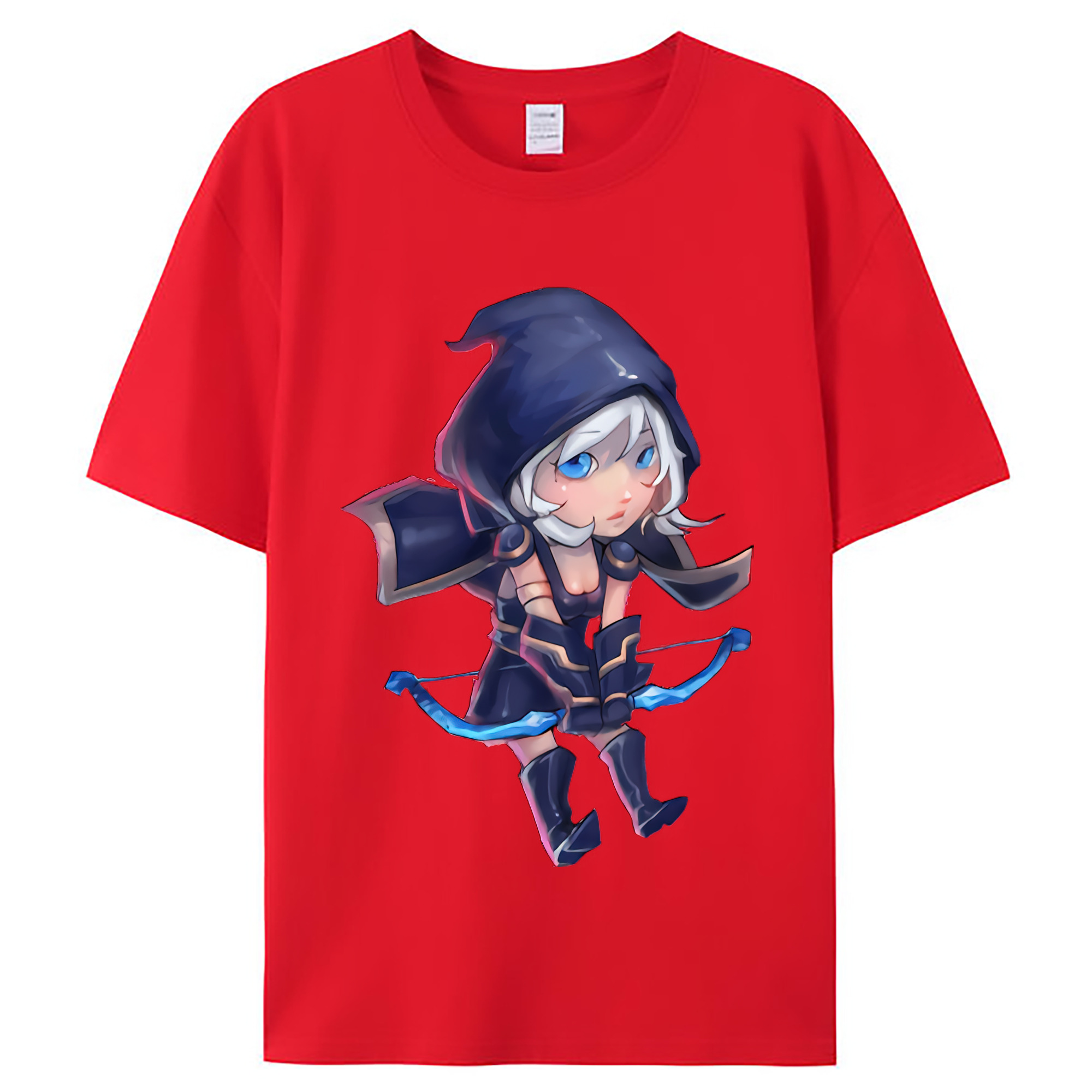 （画像用） リーグ・オブ・レジェンド League of Legends LOL レディースカジュアルプリントTシャツ（綿100％）