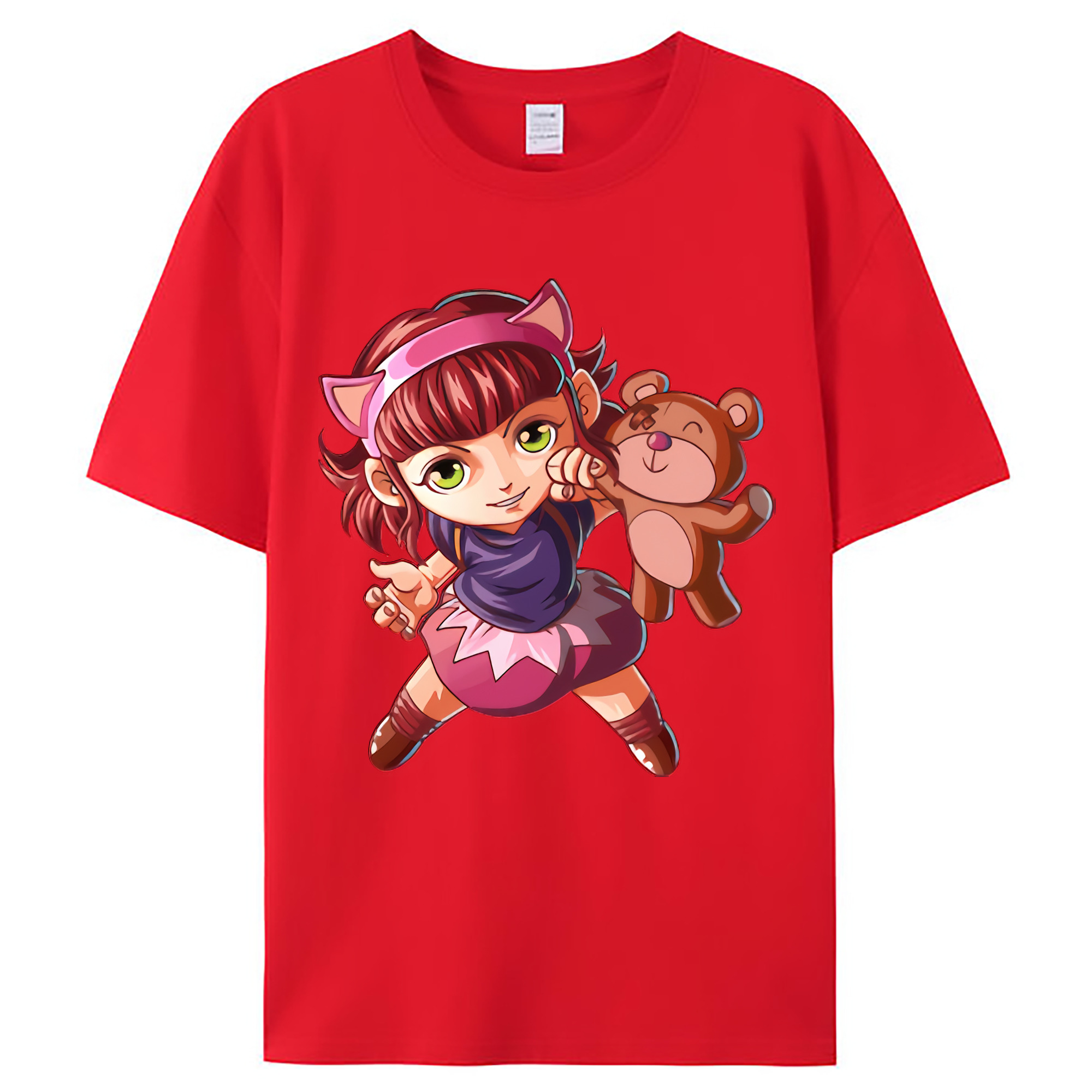 （画像用） リーグ・オブ・レジェンド League of Legends LOL レディースカジュアルプリントTシャツ（綿100％）