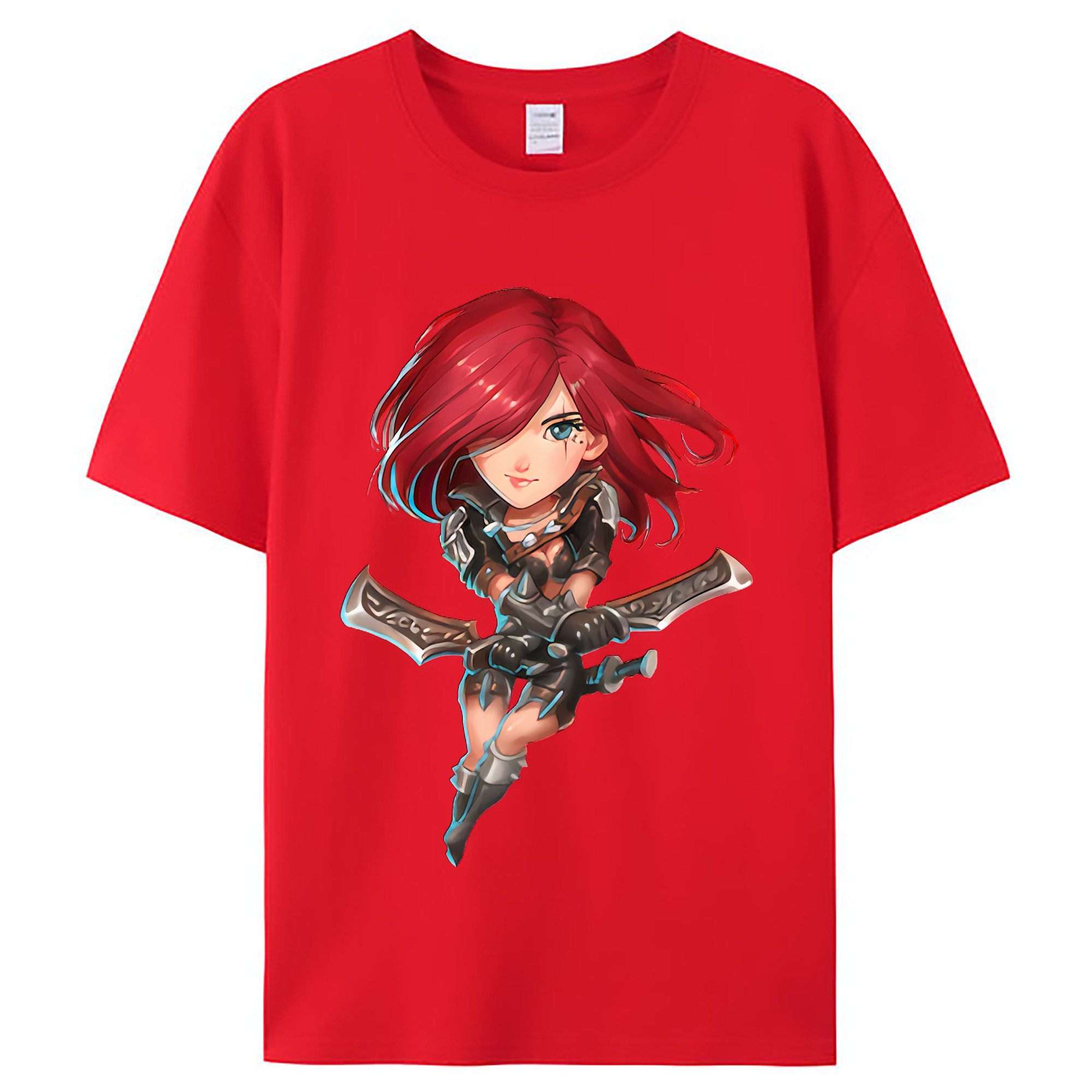 （画像用） リーグ・オブ・レジェンド League of Legends LOL レディースカジュアルプリントTシャツ（綿100％）