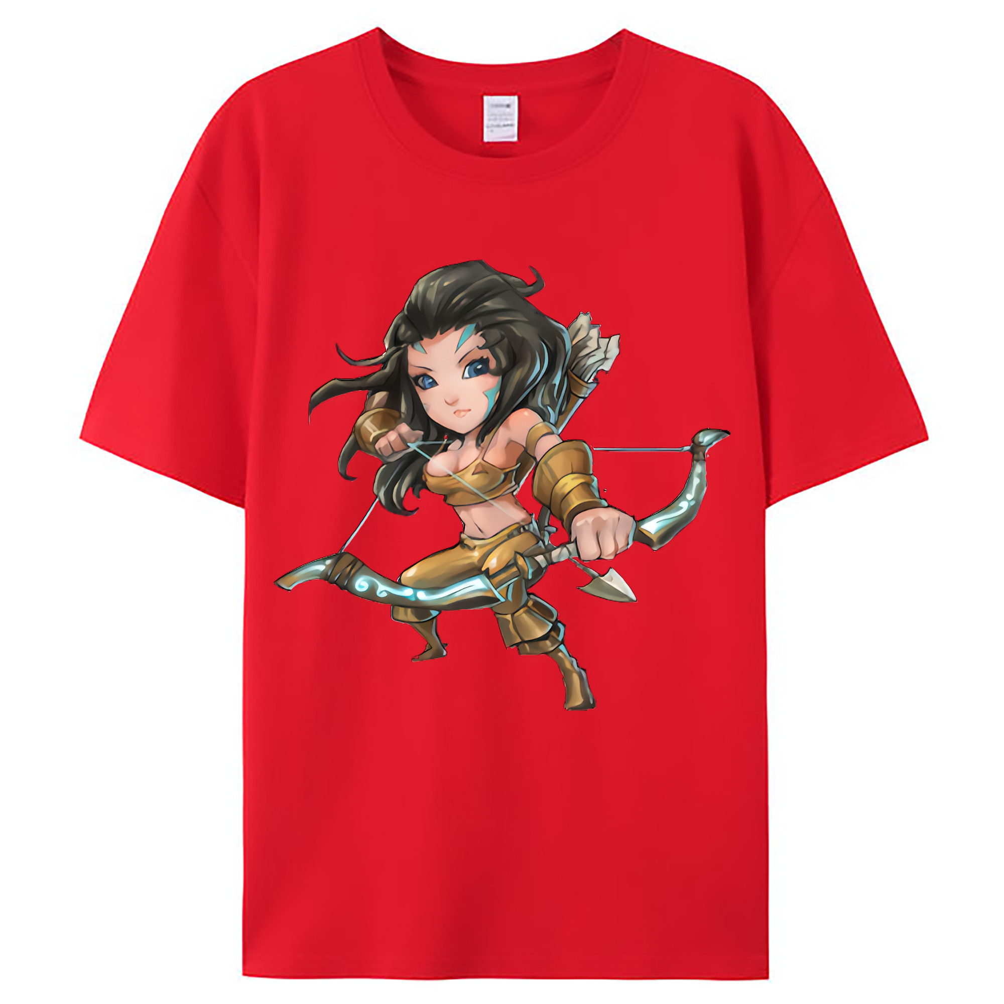 （画像用） リーグ・オブ・レジェンド League of Legends LOL レディースカジュアルプリントTシャツ（綿100％）