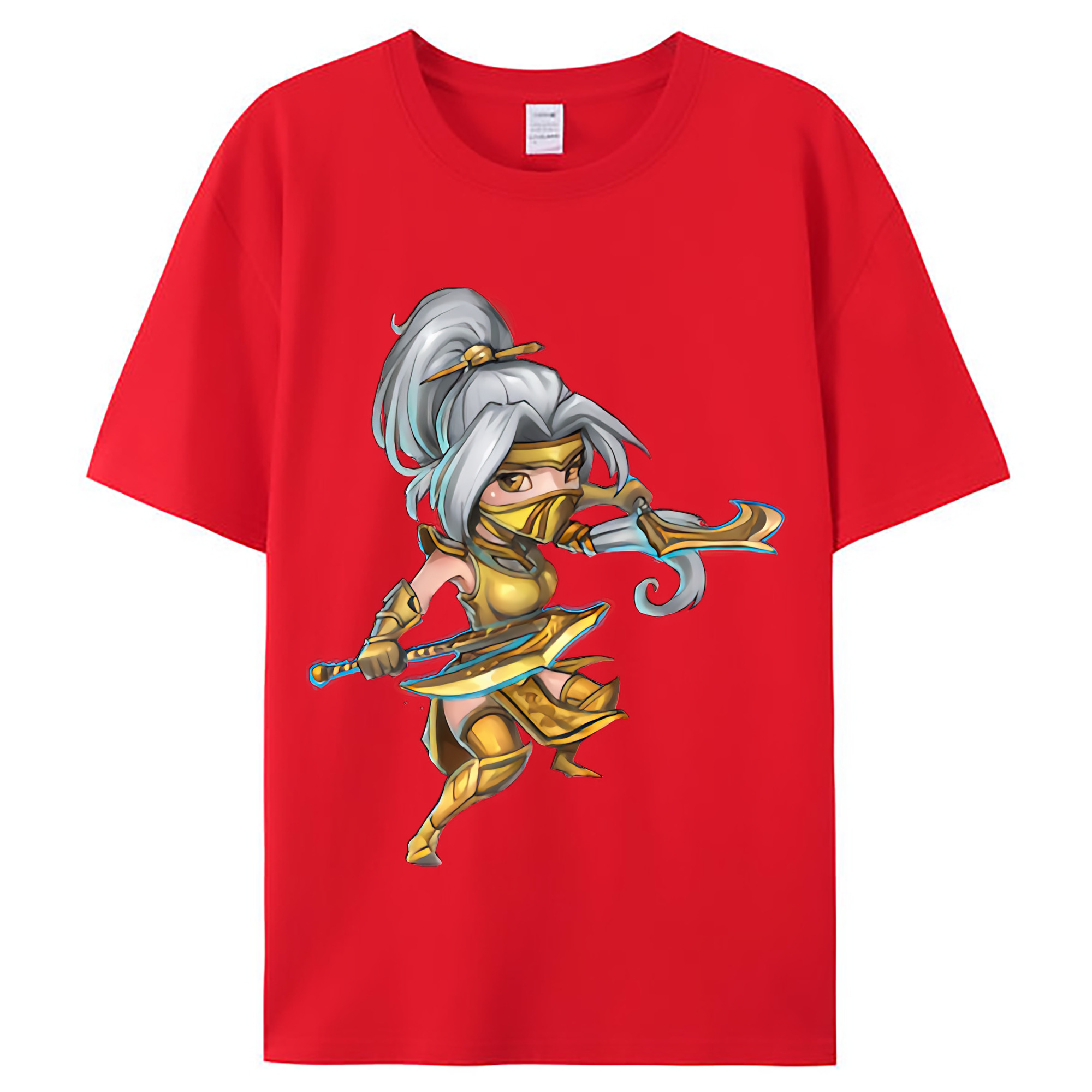 （画像用） リーグ・オブ・レジェンド League of Legends LOL レディースカジュアルプリントTシャツ（綿100％）