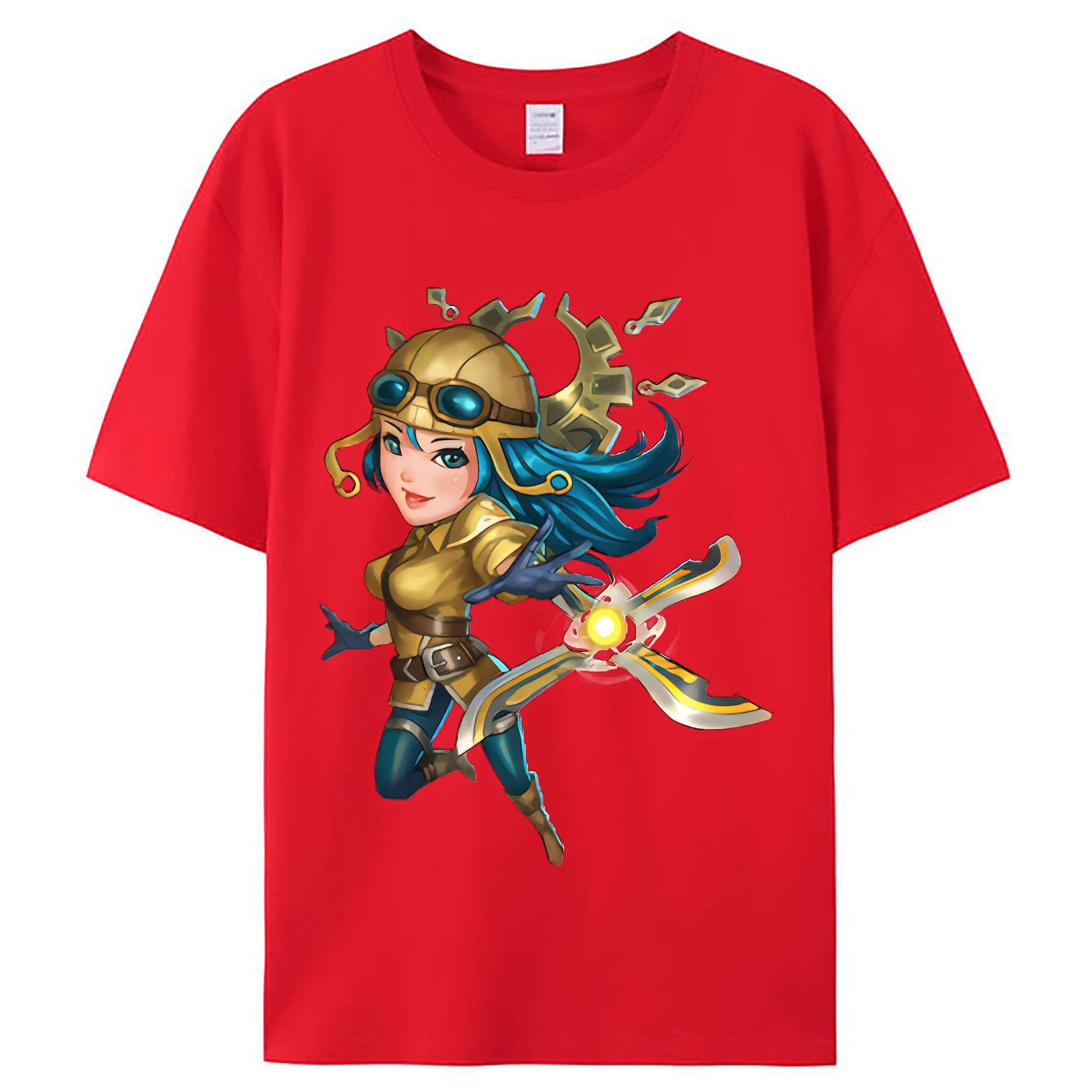（画像用） リーグ・オブ・レジェンド League of Legends LOL レディースカジュアルプリントTシャツ（綿100％）