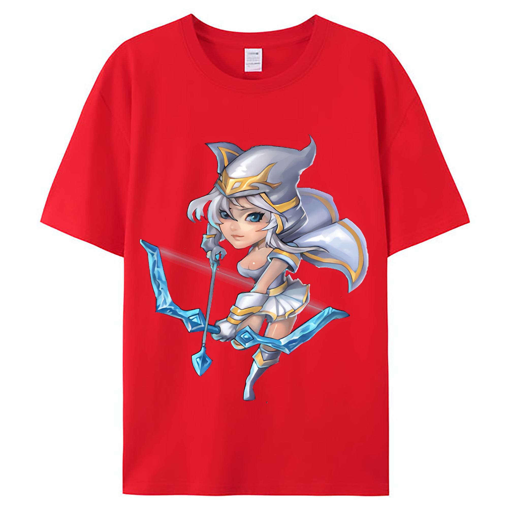 （画像用） リーグ・オブ・レジェンド League of Legends LOL レディースカジュアルプリントTシャツ（綿100％）