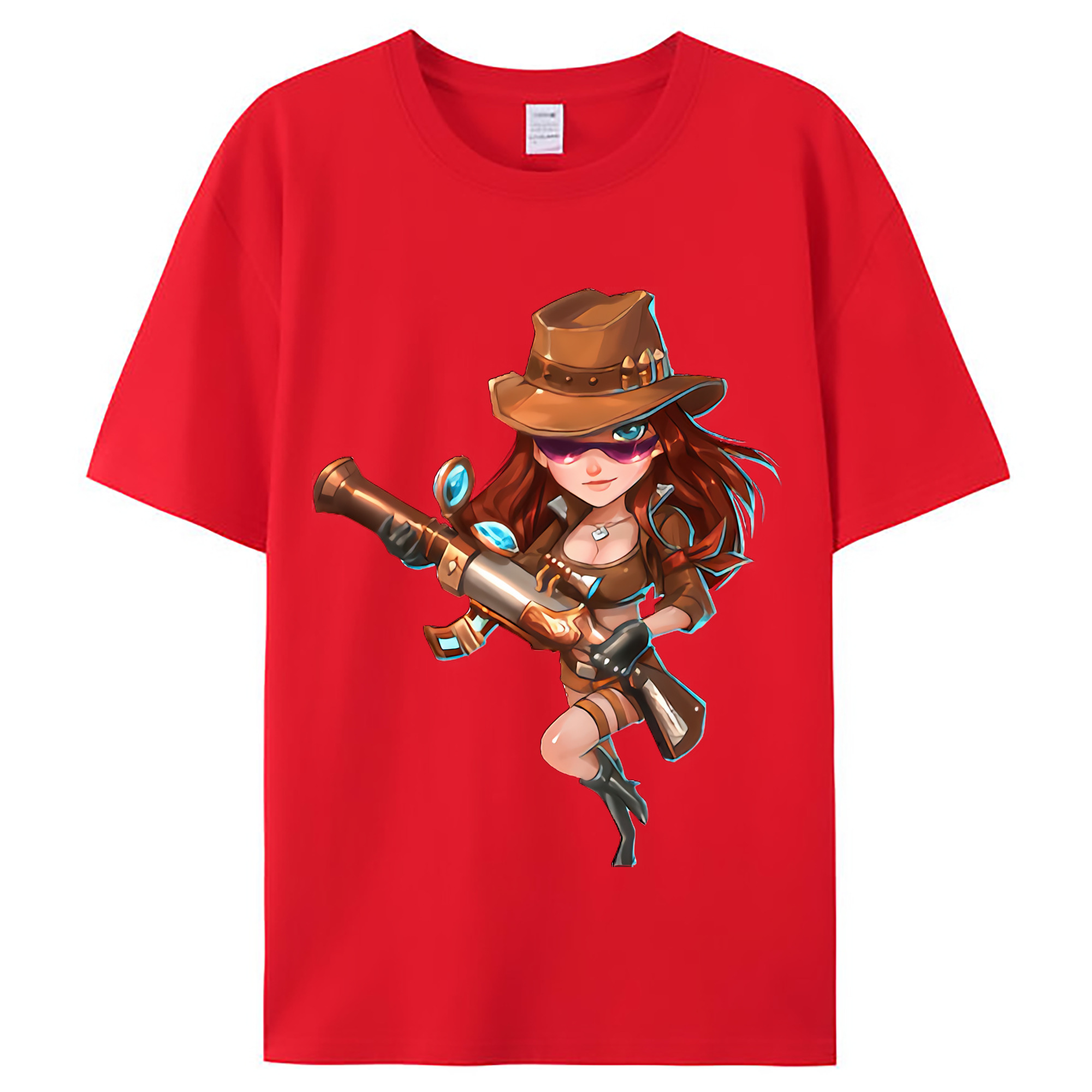 （画像用） リーグ・オブ・レジェンド League of Legends LOL レディースカジュアルプリントTシャツ（綿100％）