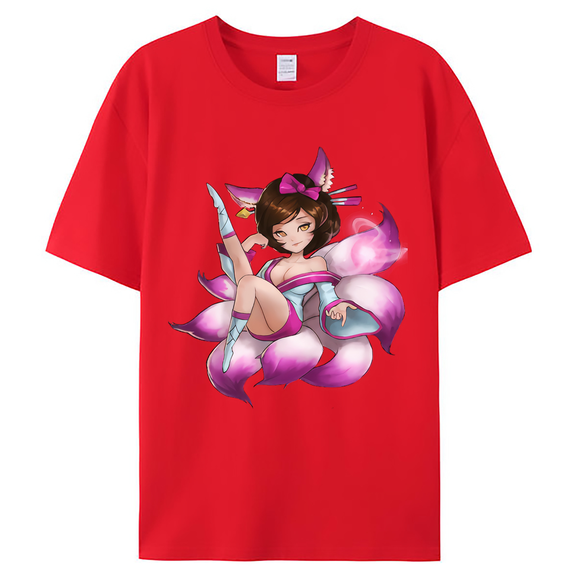 （画像用） リーグ・オブ・レジェンド League of Legends LOL レディースカジュアルプリントTシャツ（綿100％）