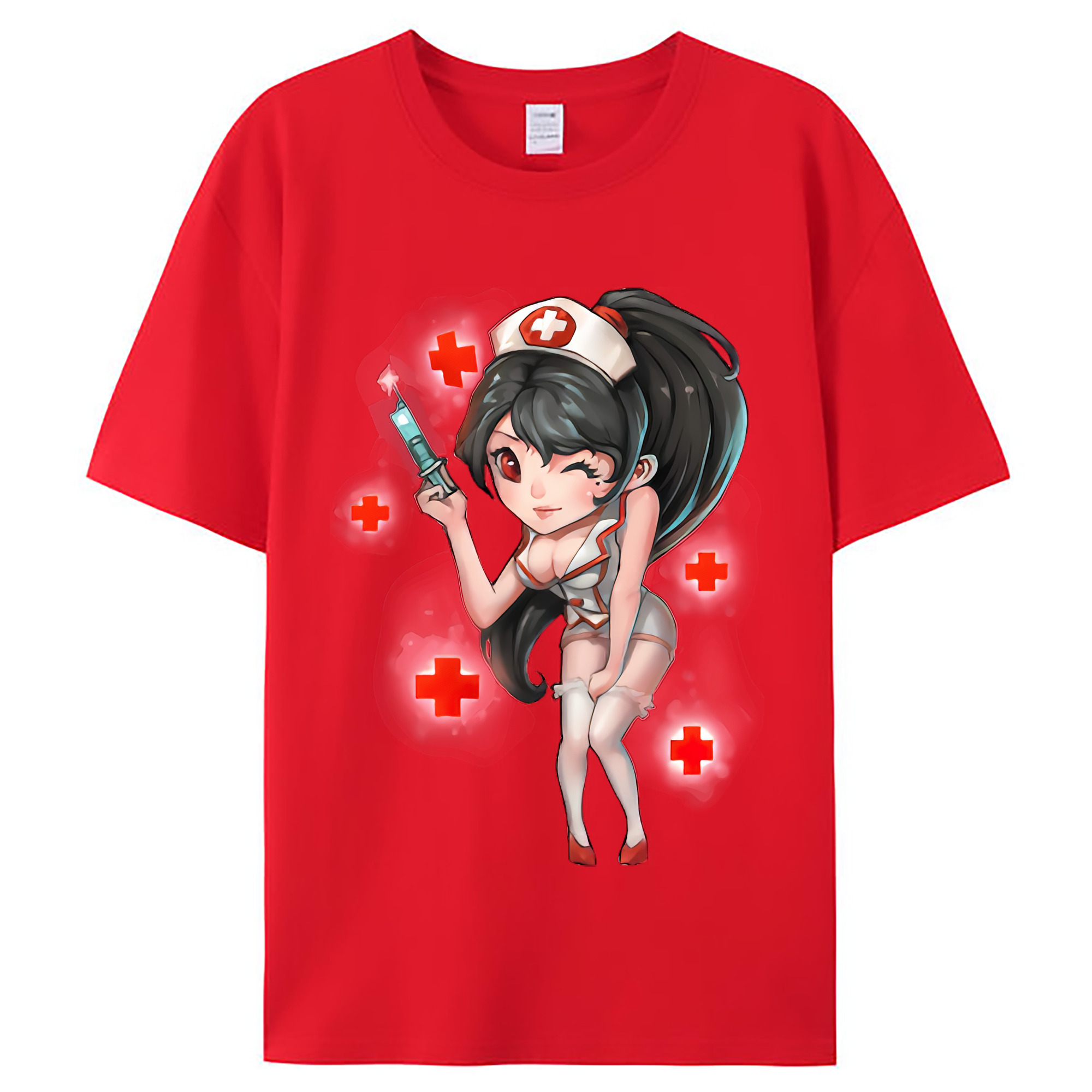 （画像用） リーグ・オブ・レジェンド League of Legends LOL レディースカジュアルプリントTシャツ（綿100％）