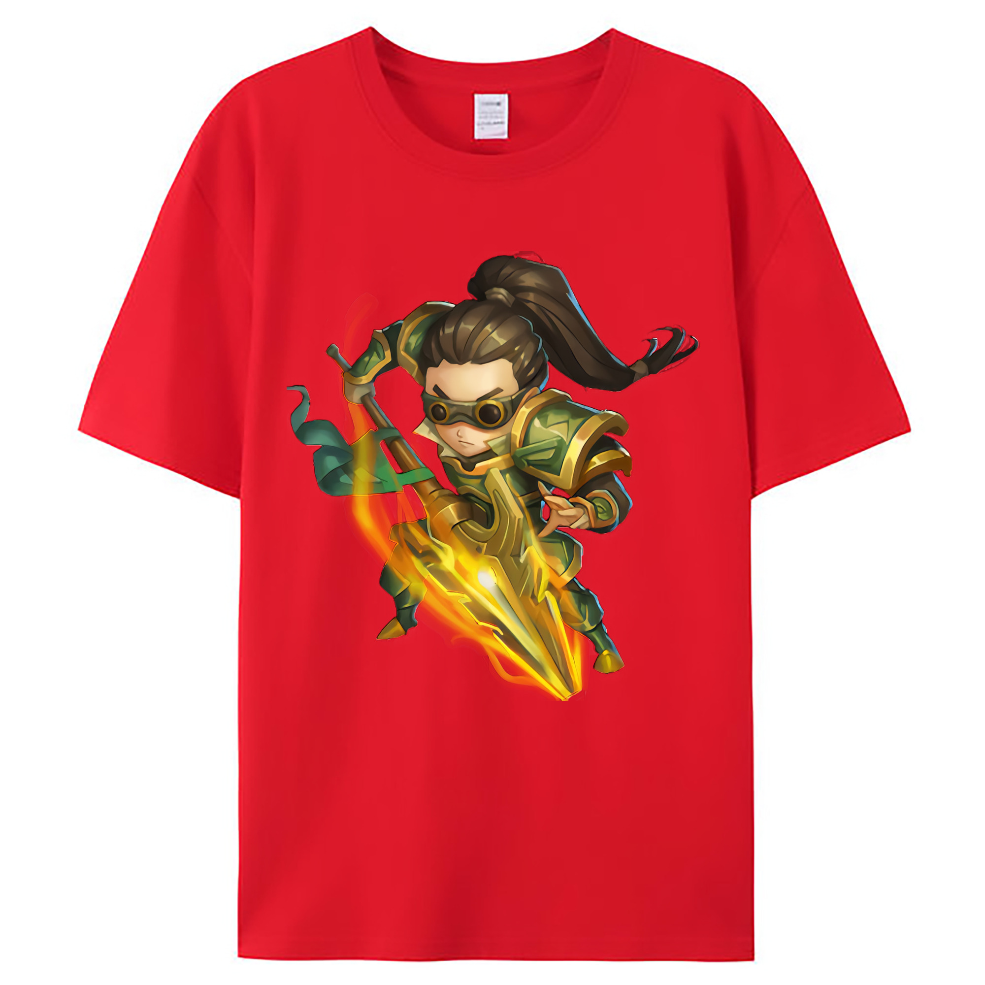 （画像用） リーグ・オブ・レジェンド League of Legends LOL レディースカジュアルプリントTシャツ（綿100％）