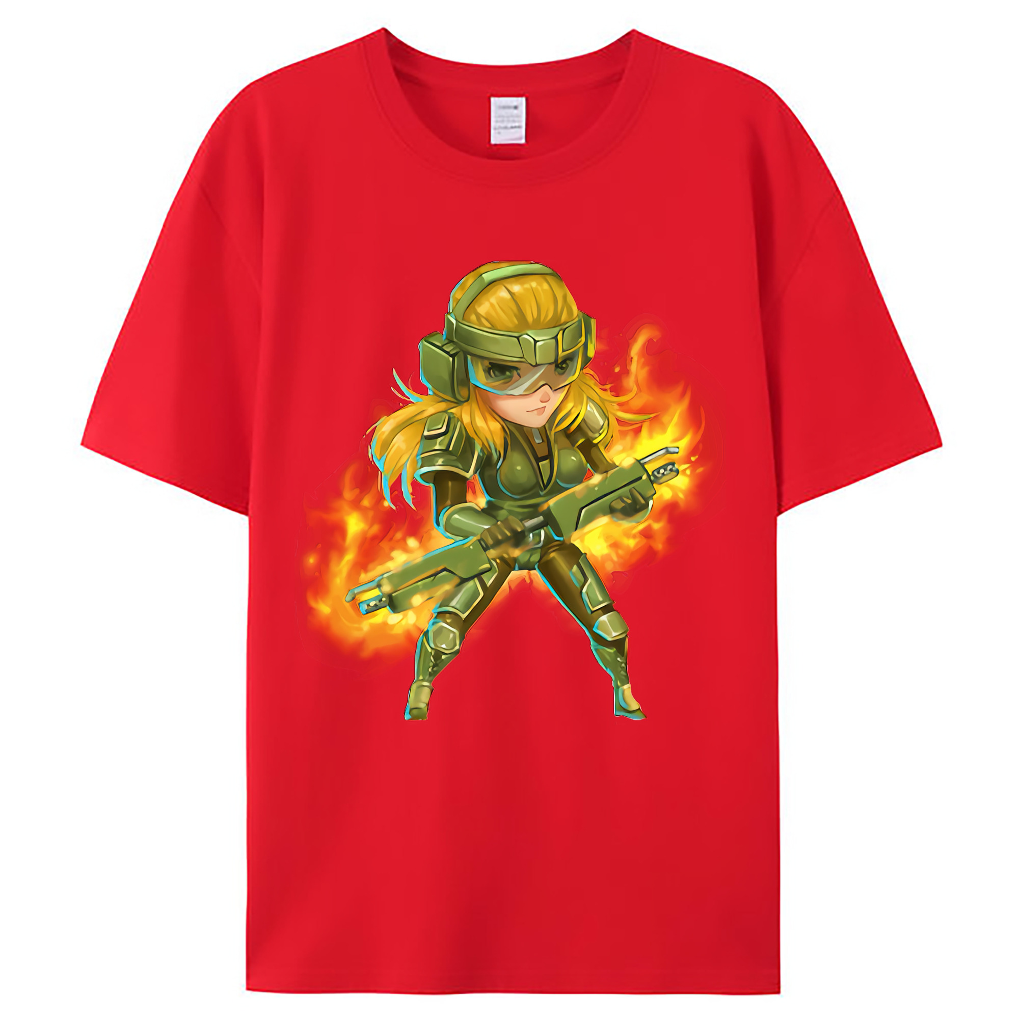 （画像用） リーグ・オブ・レジェンド League of Legends LOL レディースカジュアルプリントTシャツ（綿100％）